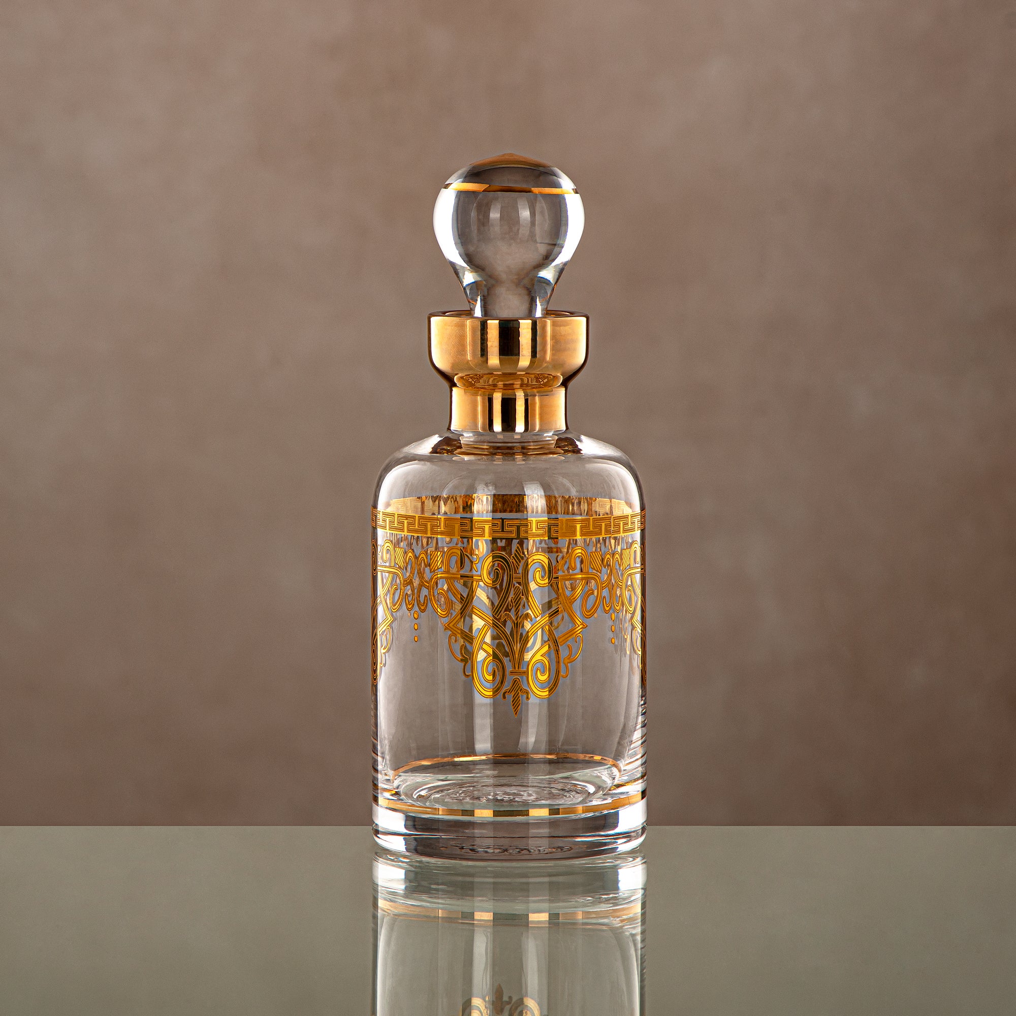 Almarjan Perfume Bottle Clear & Gold 29 tola (0863P-YCS-GLD) Gatherings, special occasions, Ramadan, eid