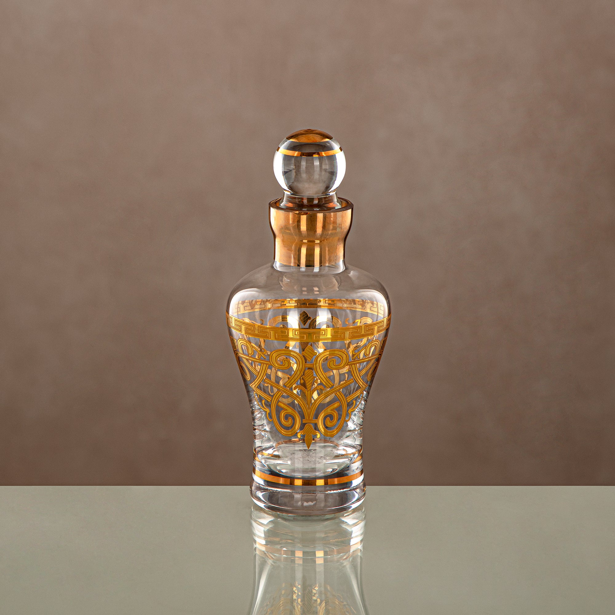 Almarjan Perfume Bottle Clear & Gold 12.5 tola (0865P-YCS-GLD) Gatherings, special occasions, Ramadan, eid