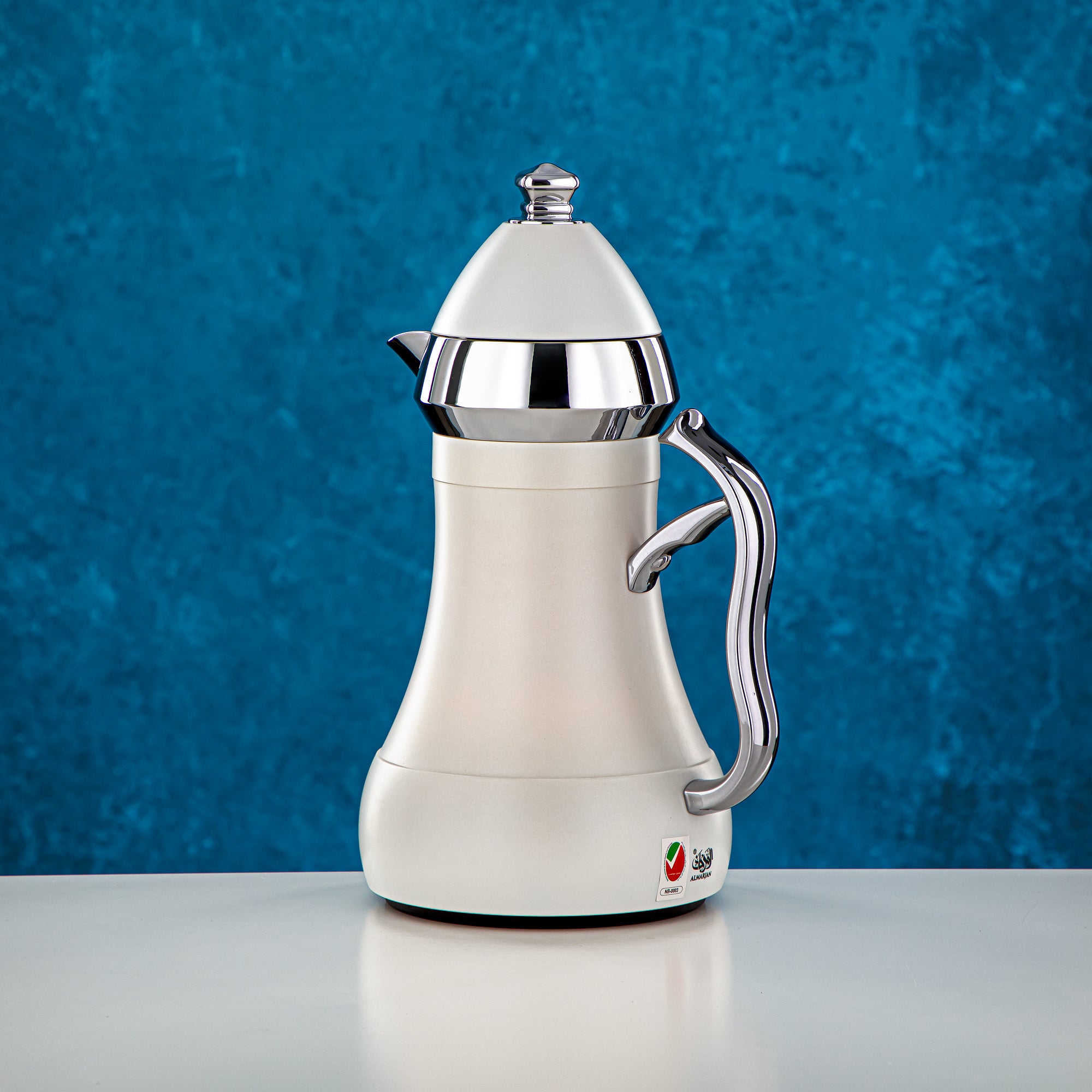 المرجان طقم ترامس</i> قطعتين ابيض وفضي - AMJ-070/B070Q330YZC