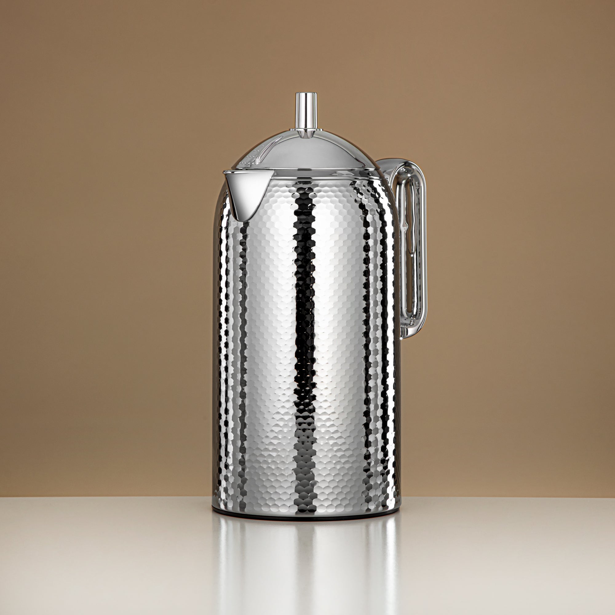 ترمس المرمجان بجسم معدني مطروق مع زجاج تعبئة 1 لتر (CHA-HC-100S) – ترمس أنيق للشاي والقهوة