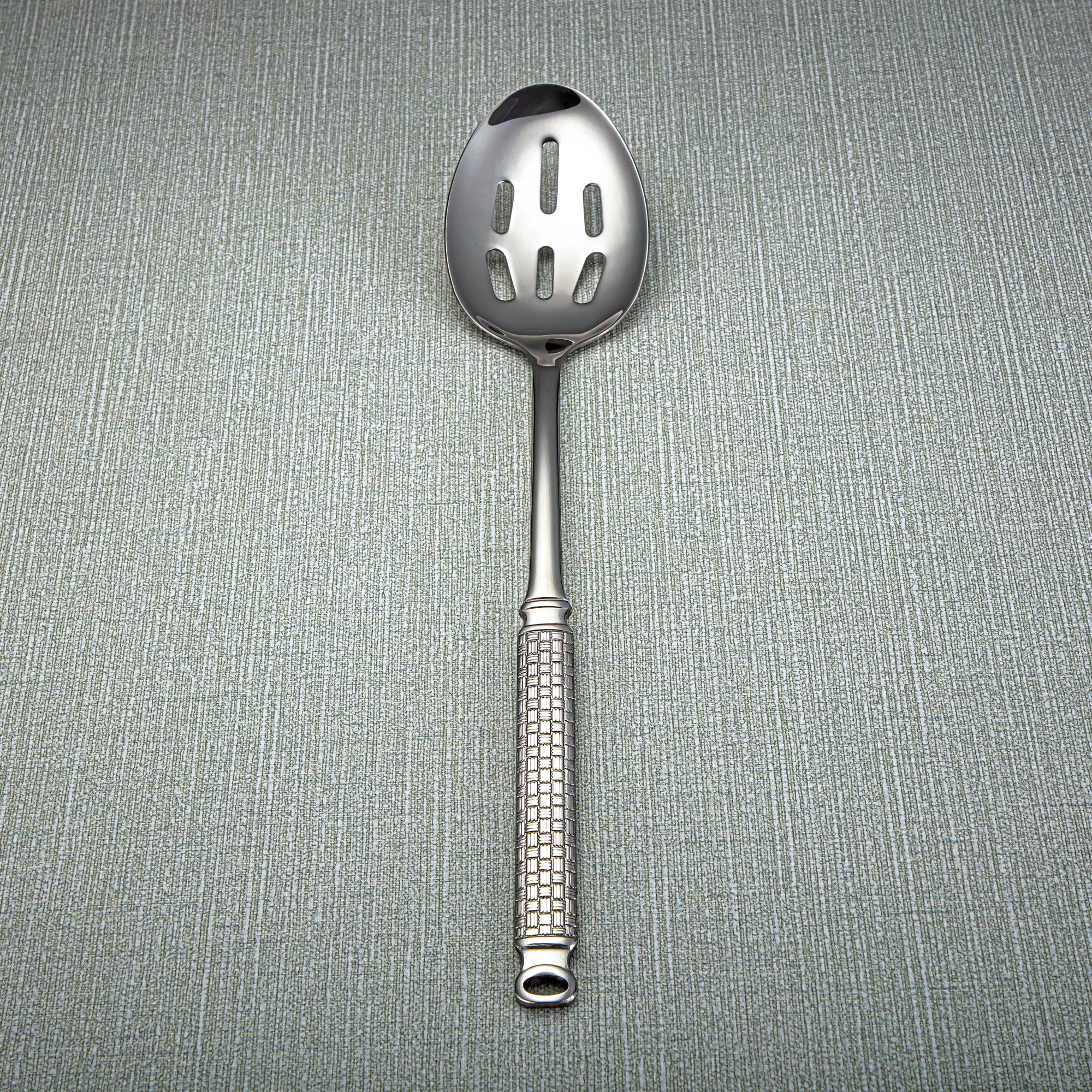 ملعقة المرجان ستانلس ستيل مشقوقة فضي - CUT0010334