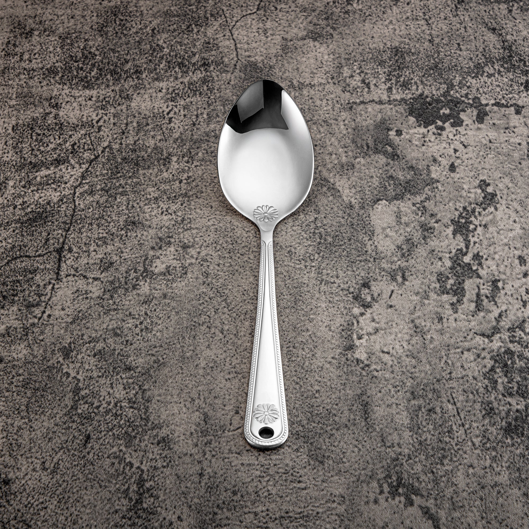 Almarjan Small Pasting Spoon, Stainless Steel, Silver (CUT0010387) Elegant Flatware