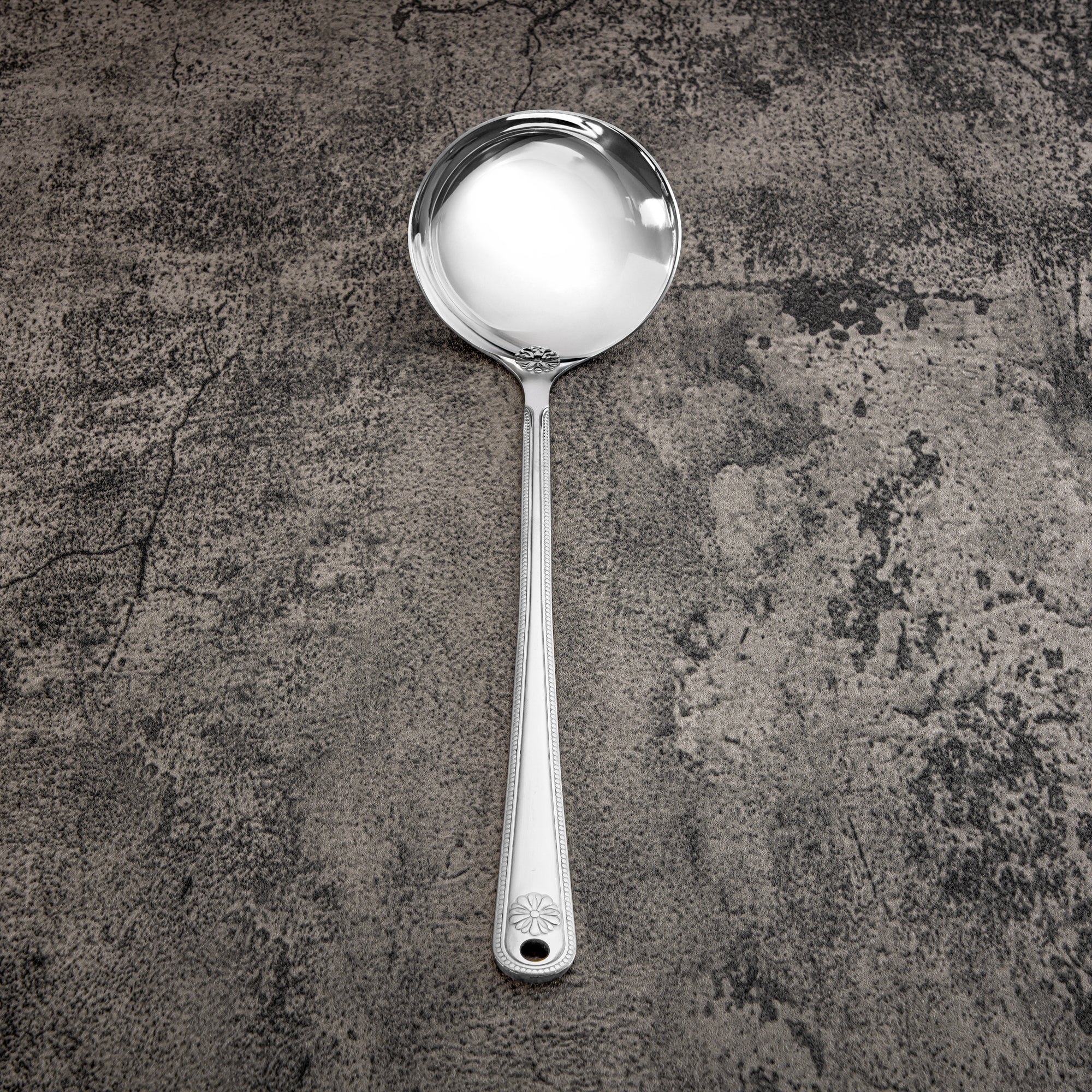 Almarjan Soup Ladle, Stainless Steel, Silver (CUT0010410) Elegant Flatware