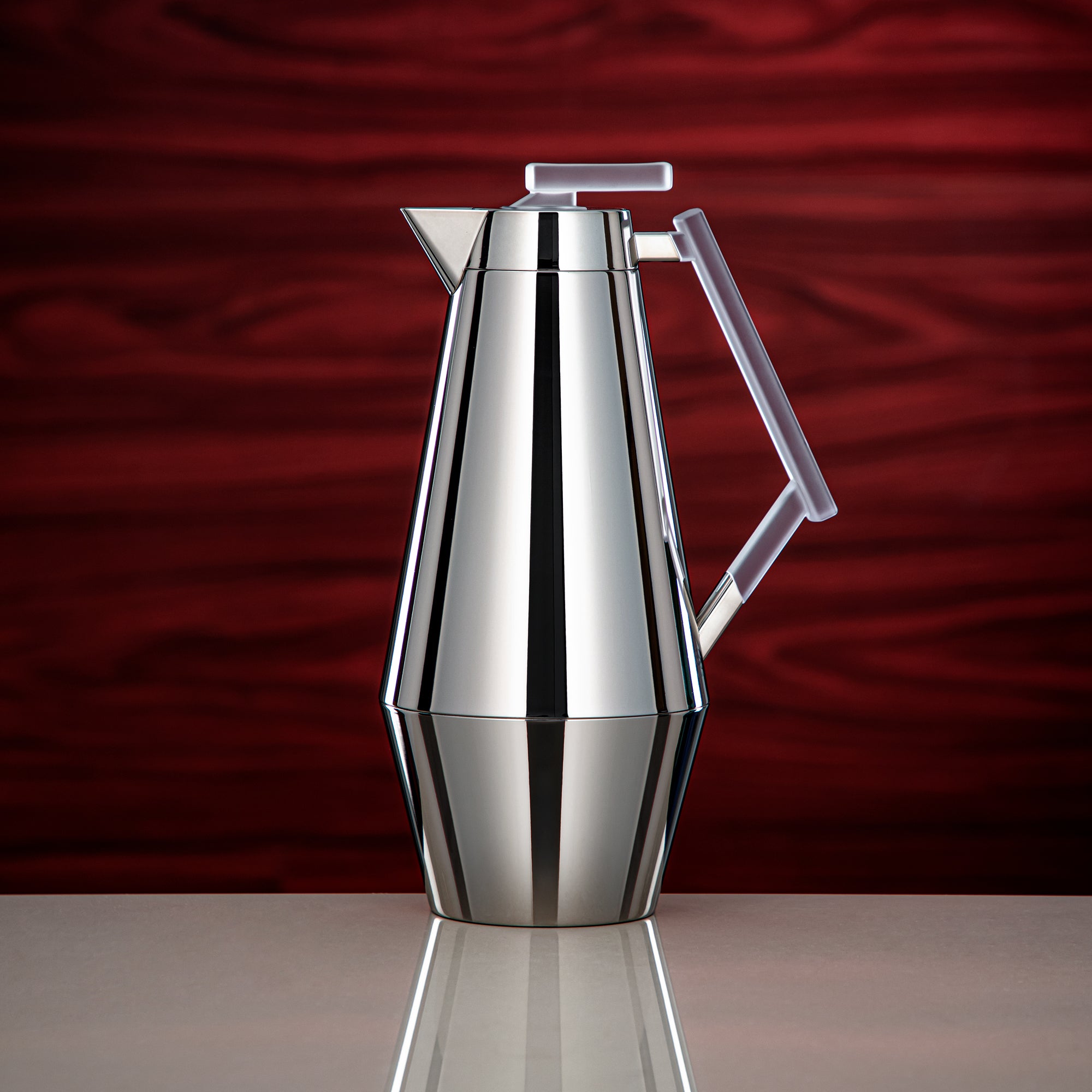 Almarjan Vacuum Flask Set 0.7L & 1L Silver & Frost