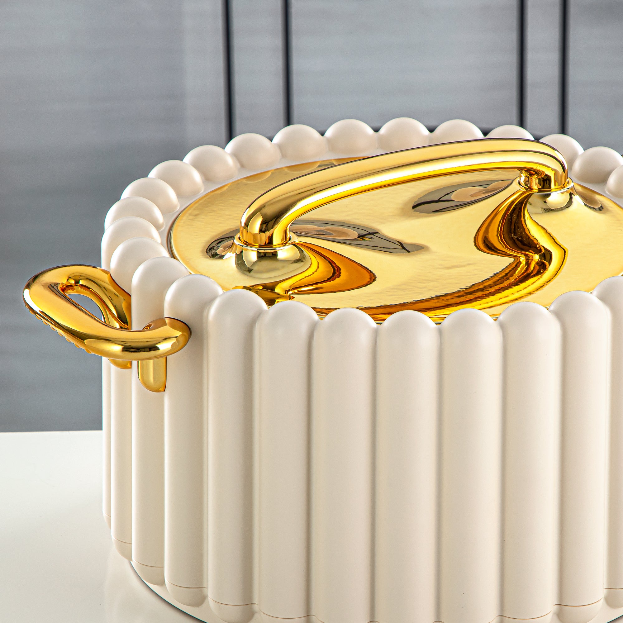 المرجان حرارات بلاستيك 3 قطع، عاجي وذهبي - EI-150/200/250 IV/G