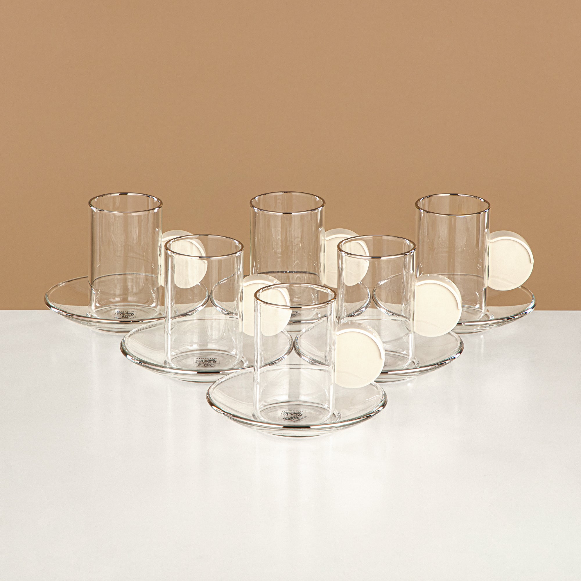 طقم طقم ترامس 21 قطعة - 0.7 لتر + 1.0 لتر، عاجي وفضي (FB808-21 IV/C) - أدوات تقديم أنيقة للتجمعات