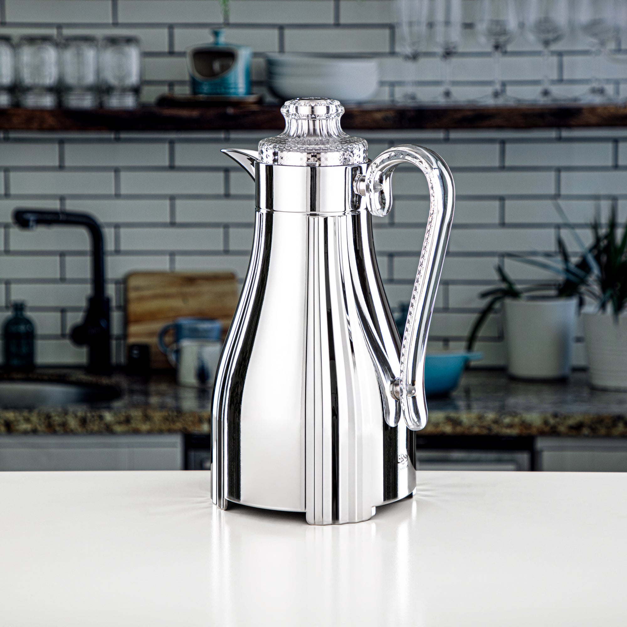 طقم ترامس المارجان مكون من قطعتين باللون الفضي FG205 AB-100 ALL NI