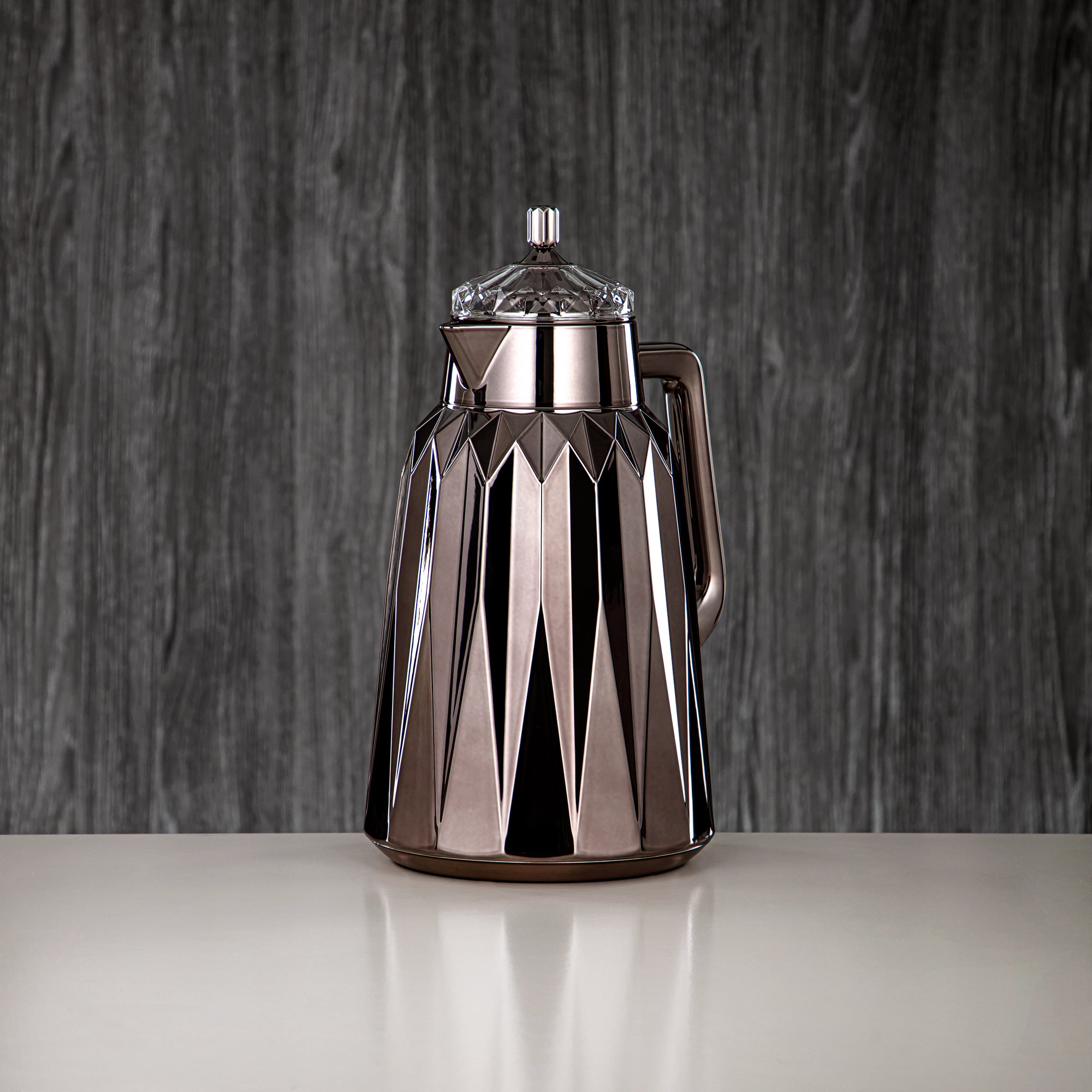 Almarjan Vacuum Flask Set - 1L + 1L, ABS, Gun Grey, Mirror Finish | FG209AB-100 GBL