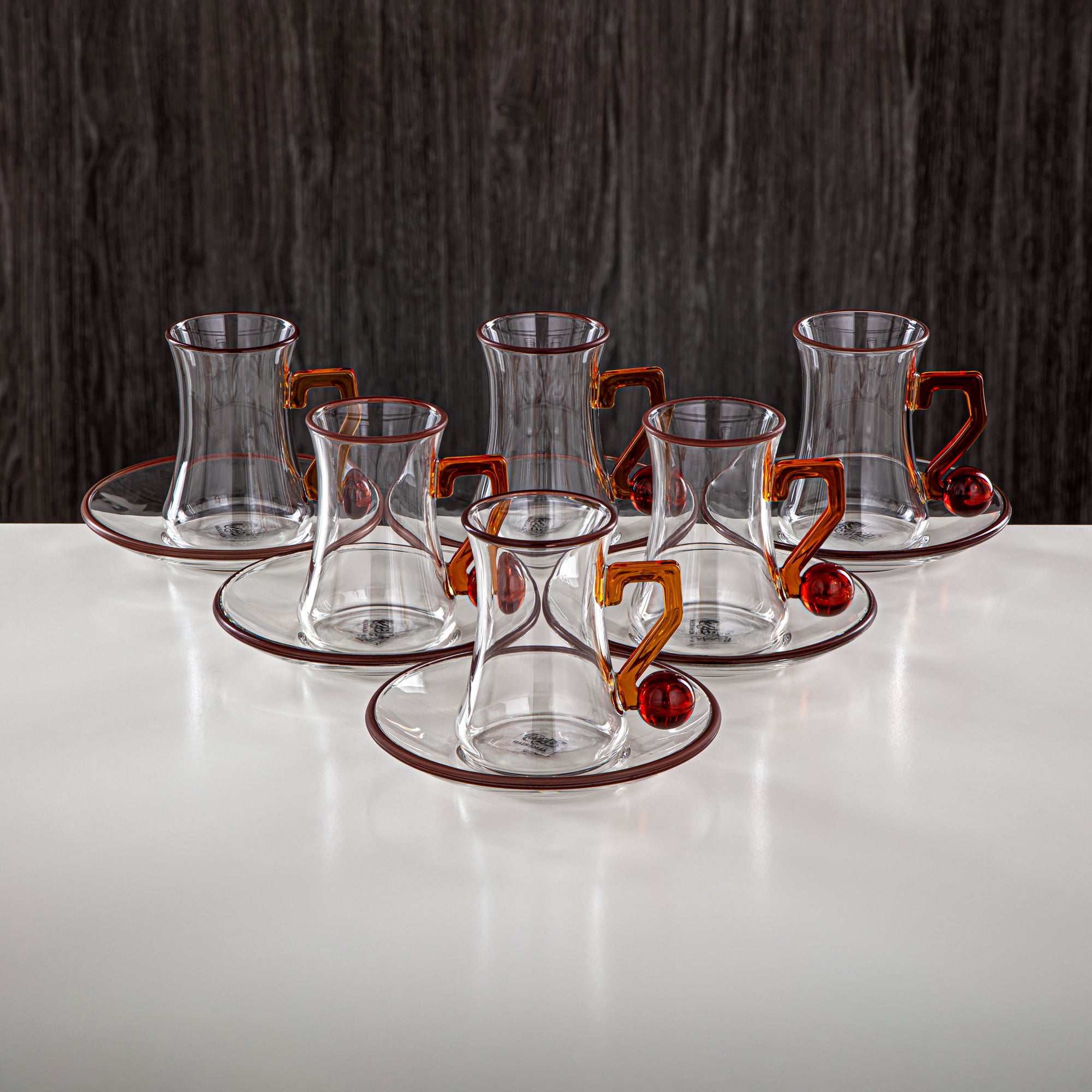 Almarjan 18 Pieces Borosilicate Glass Tea Set - FB803-18 MAR