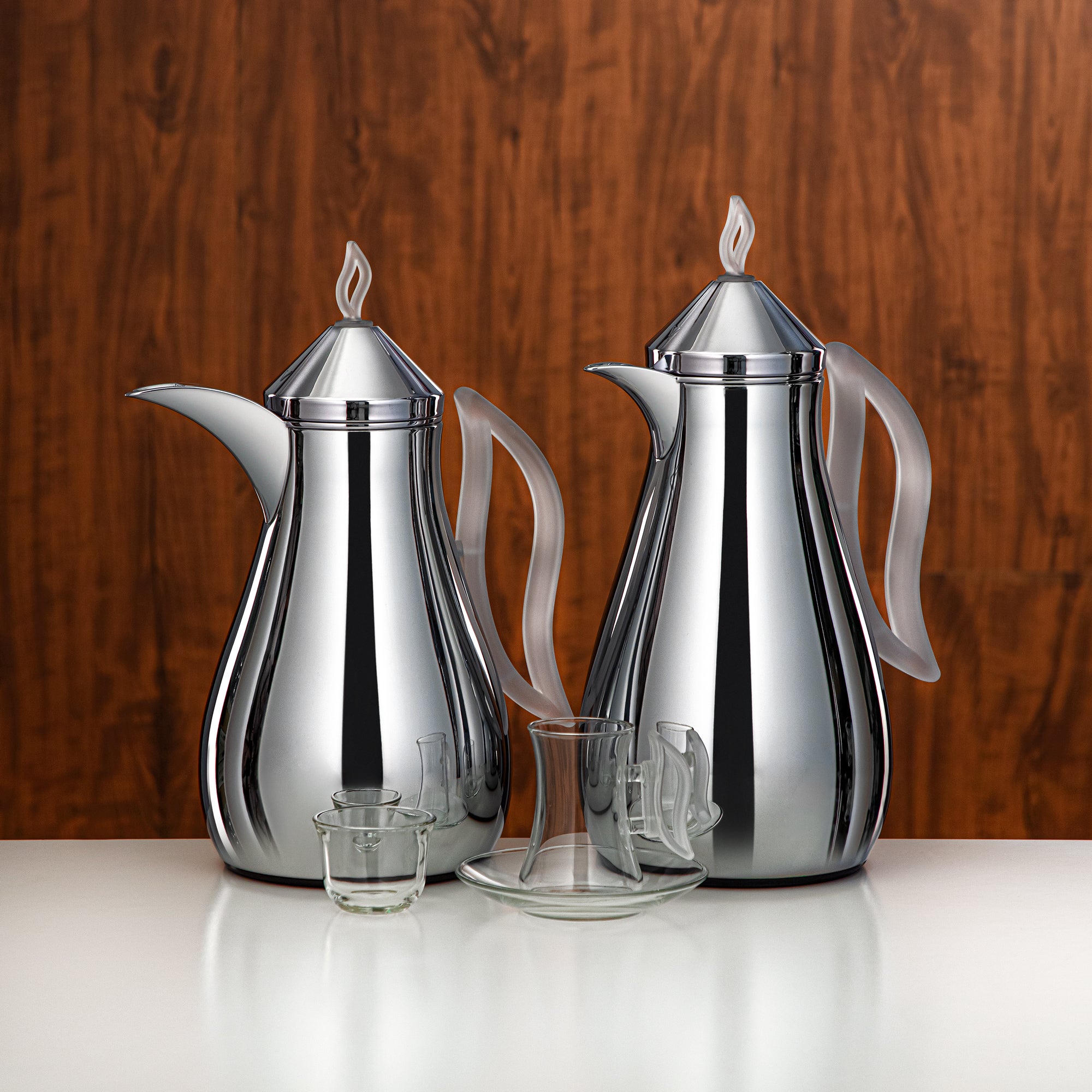 طقم ترامس المرجان مقبض وغطاء فروست فضي 21 قطعة (0.7L + 1L) (FG811-21 C/FA) – تقديم أنيق | رمضان ولمّات