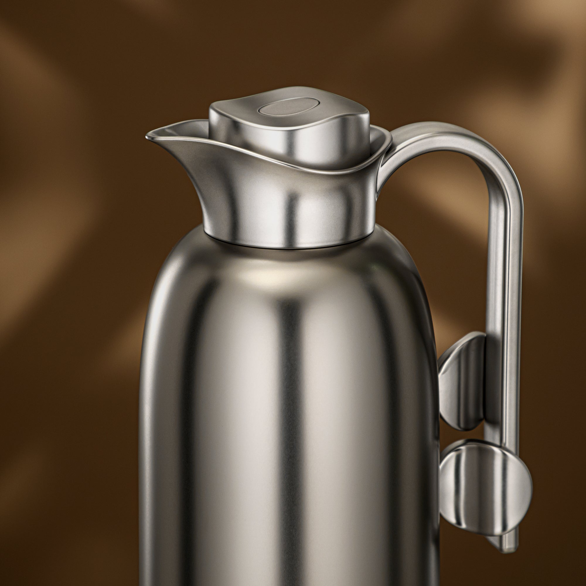 طقم ترامس المرجان 0.7 لتر + 1 لتر مطفي نيكل