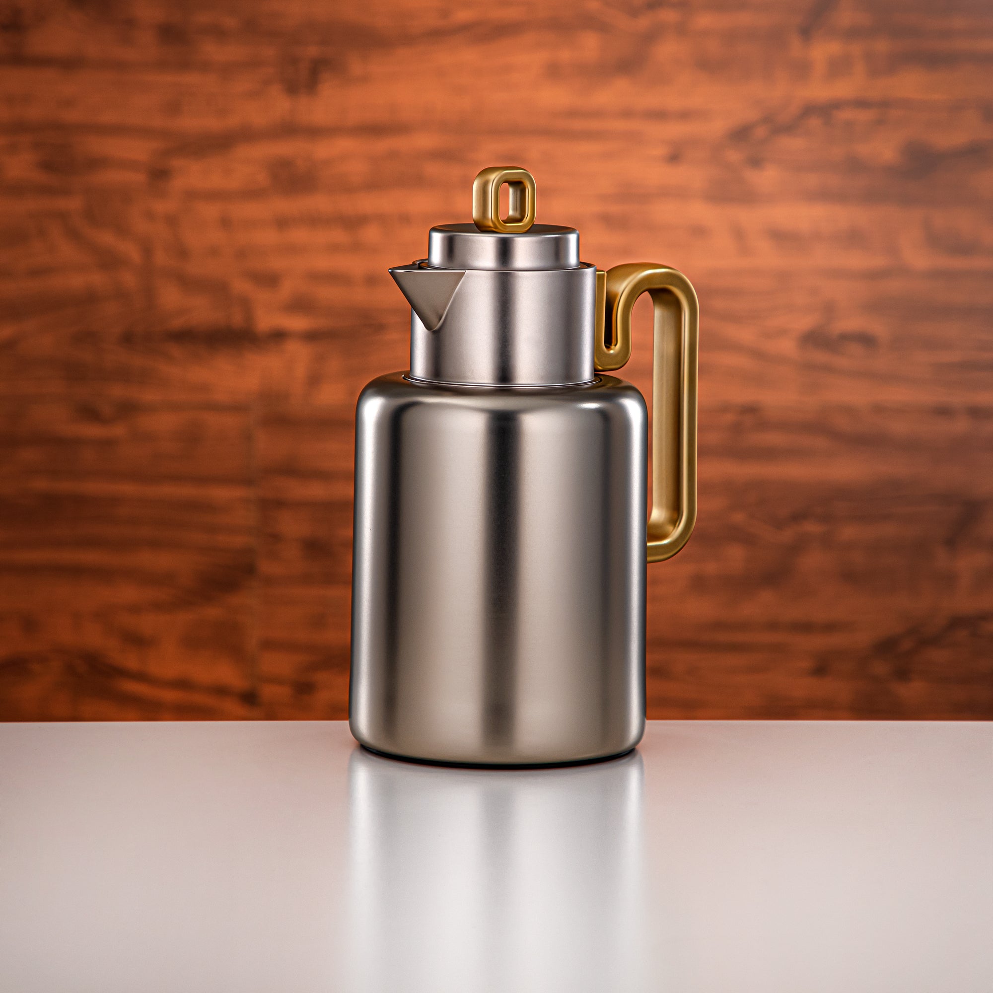 طقم الترمس المرجان Always سعة 0.5 لتر + 1 لتر مطفي نيكل و مطفي ذهبي (FG815-050/100 MNI/MG)