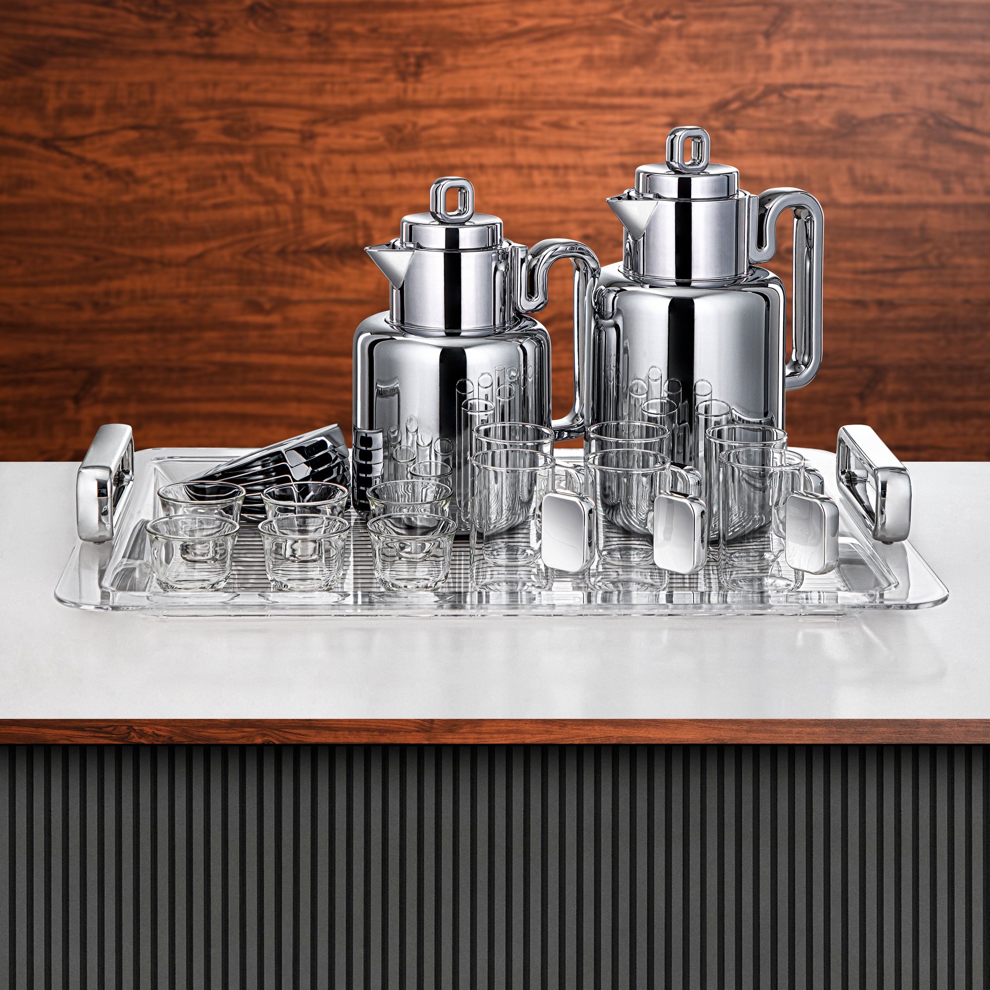 Almarjan Serving Set 24-Piece Silver