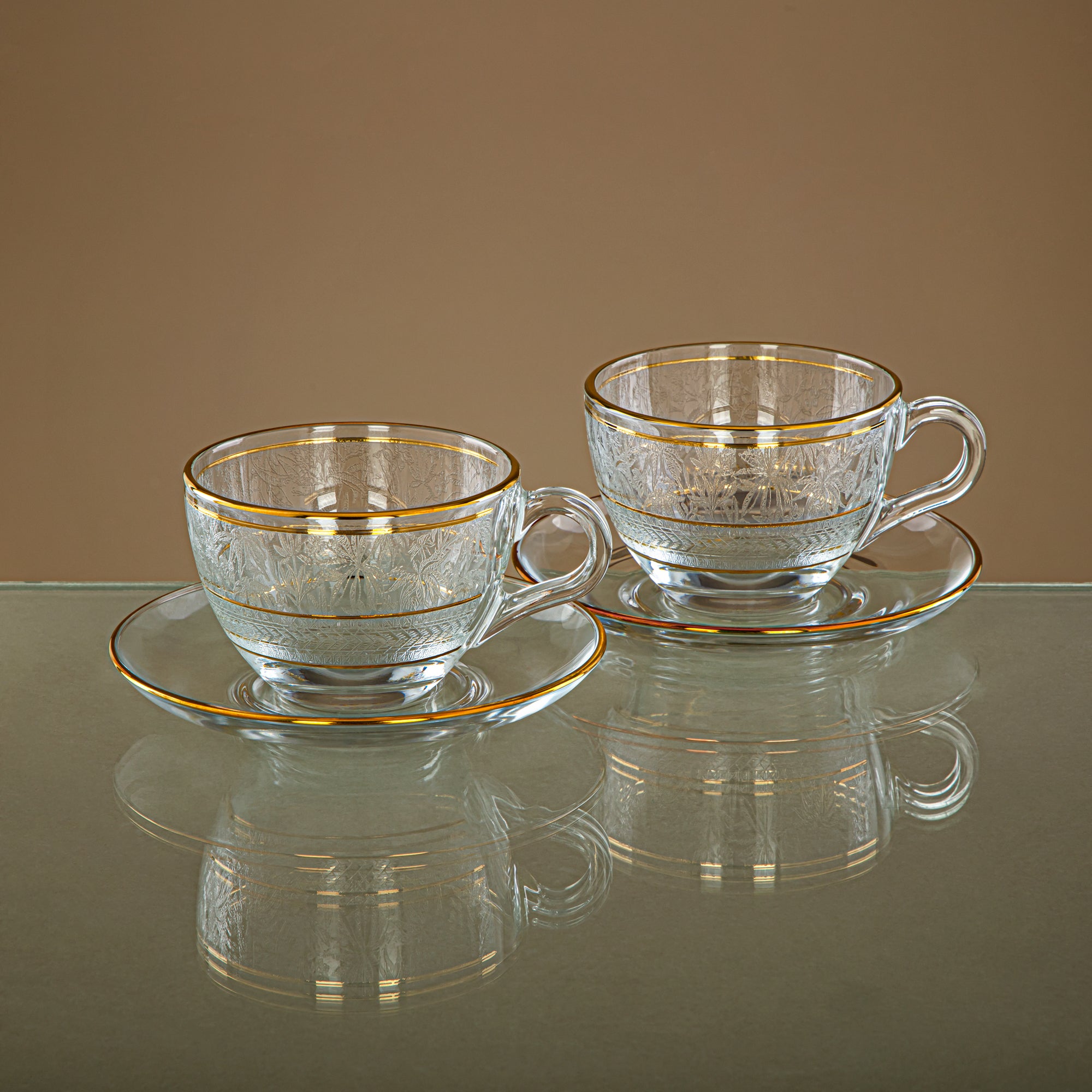 Combi 6 Pieces Glass Cappuccino Cup Set - G1056AZ-35/CD