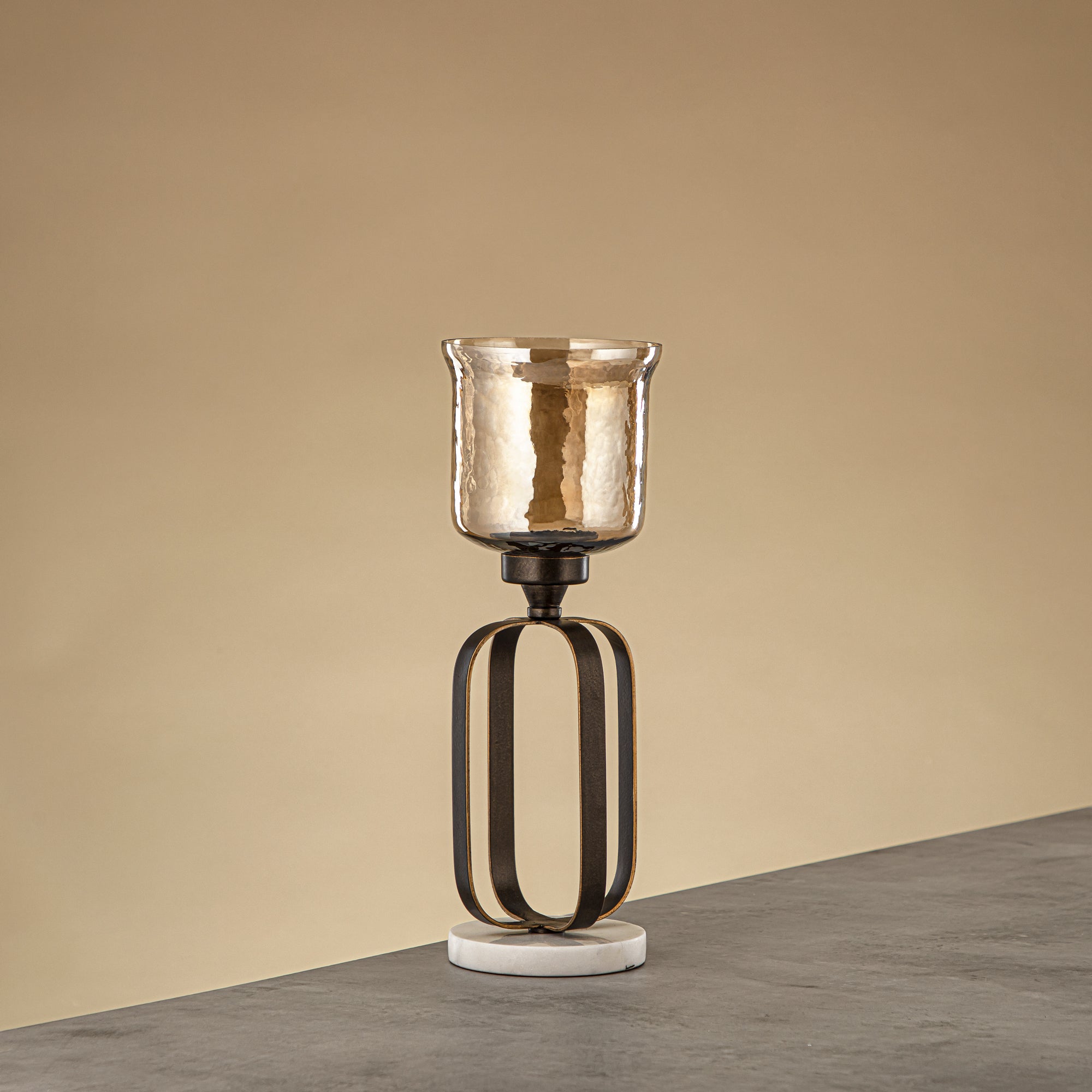 Almarjan Votive Holder 32cm Dark Bronze