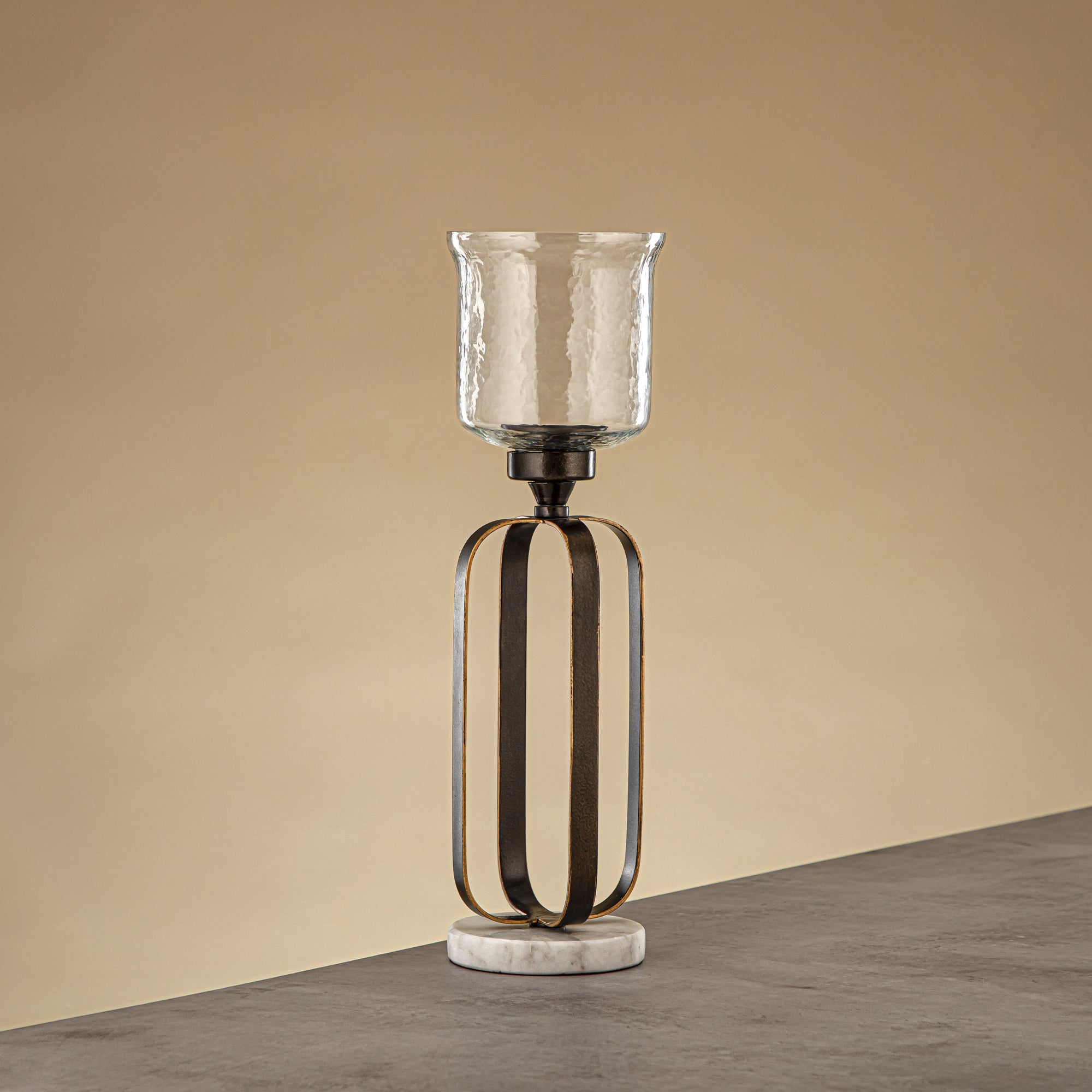 Almarjan Votive Holder 37cm Dark Bronze