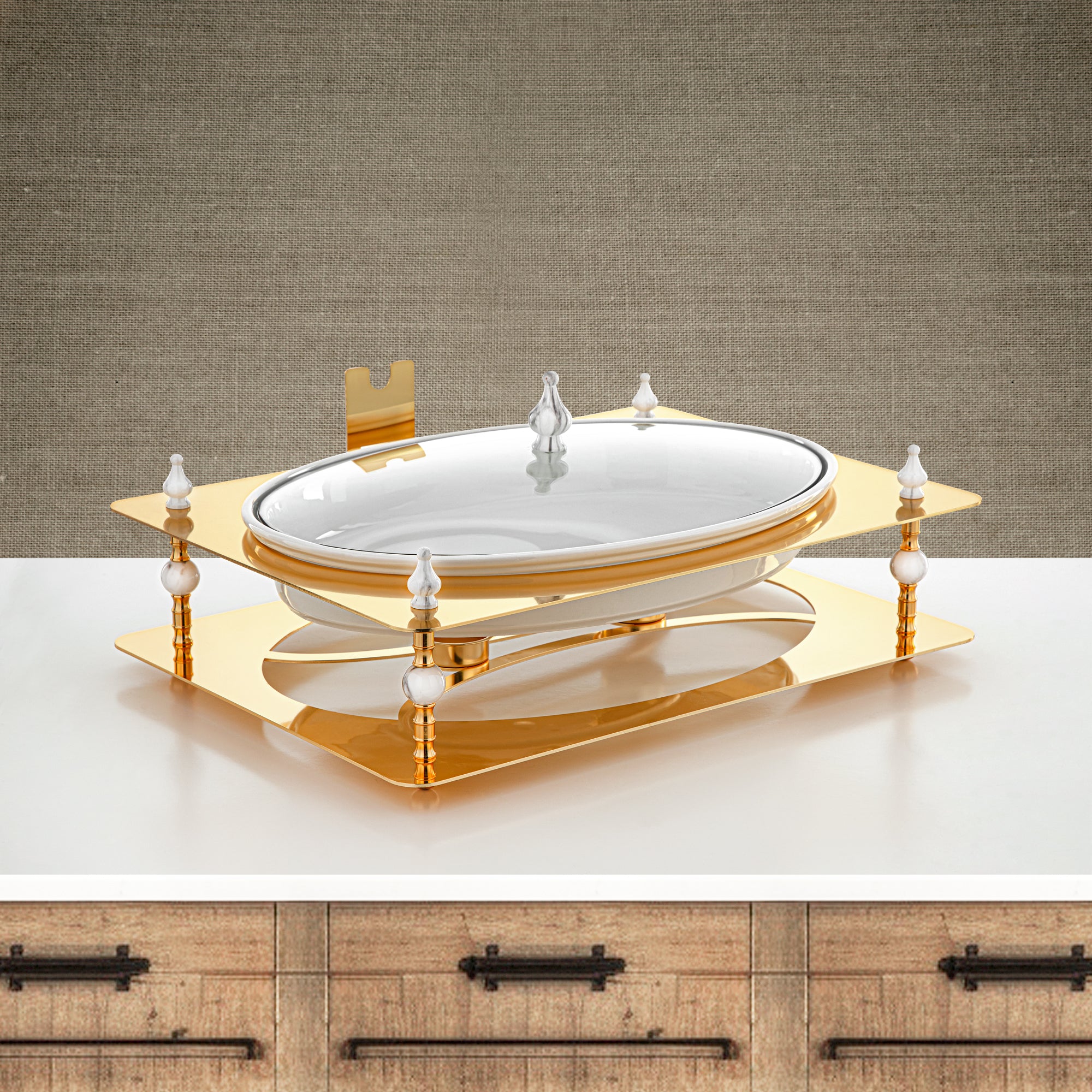 المرجان 3000 مل سخان طعام ذهبي - HM4101-G