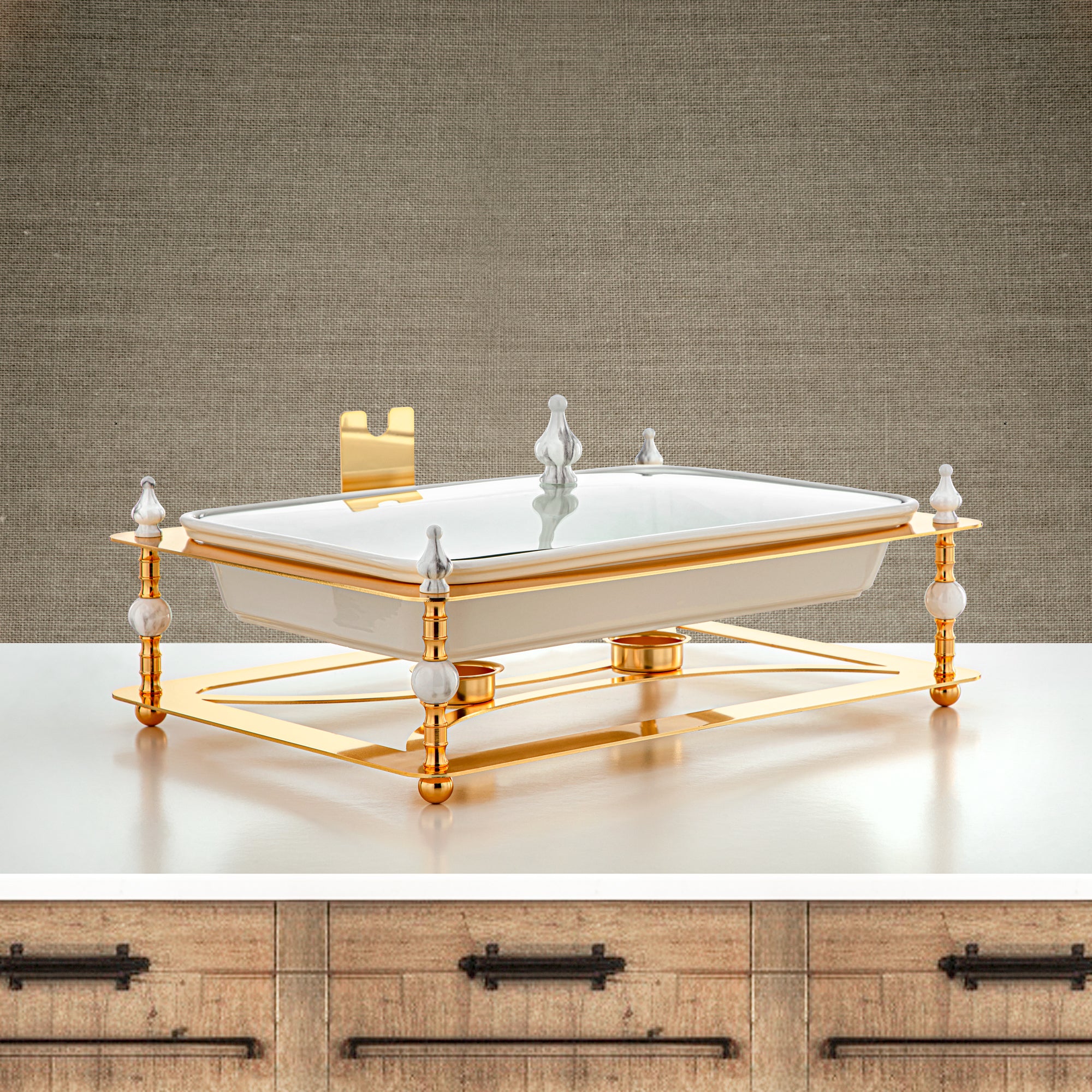 Almarjan 3000 ML Food Warmer Gold - HM4102-G