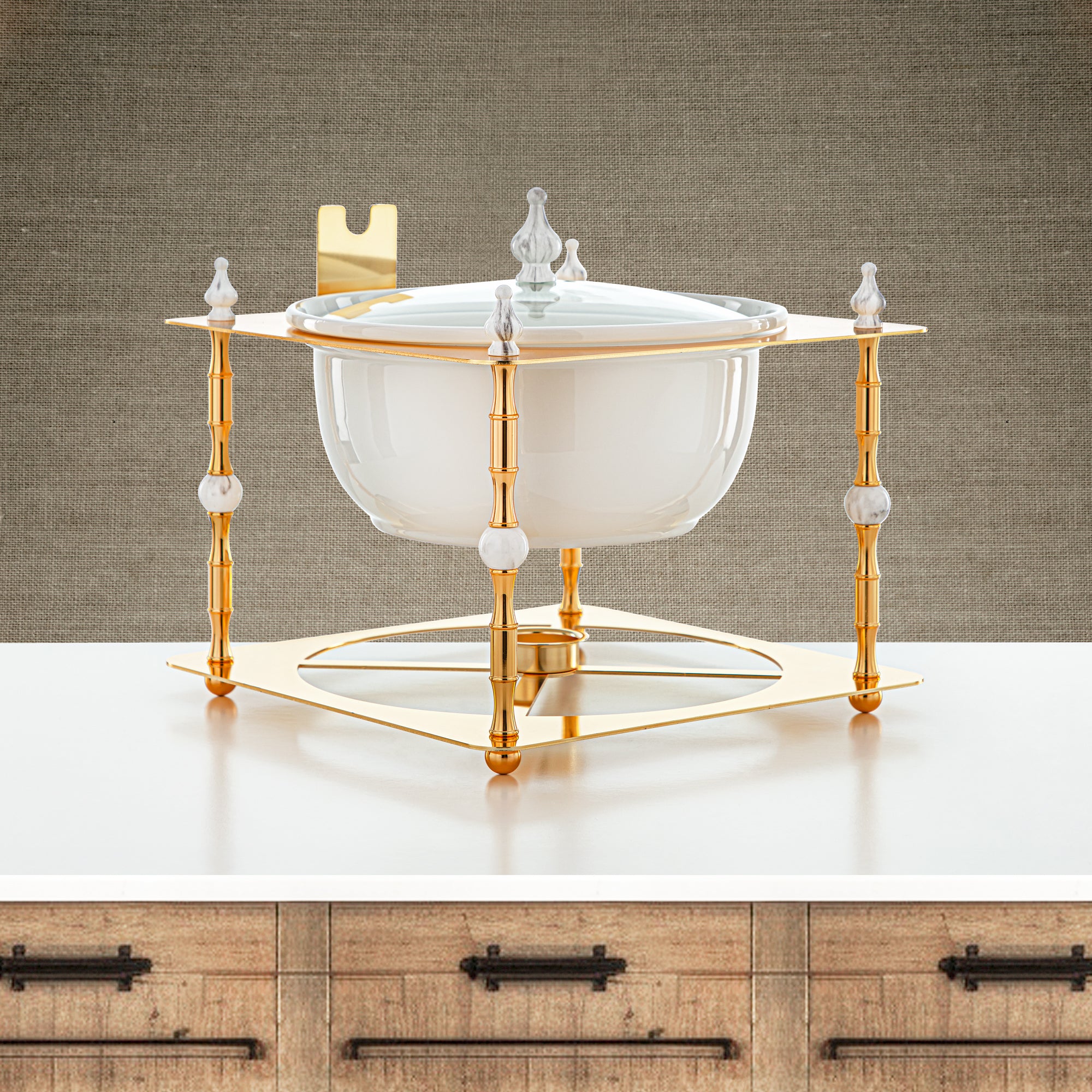 المارجان 4000 مل سخان طعام ذهبي - HM4103-G