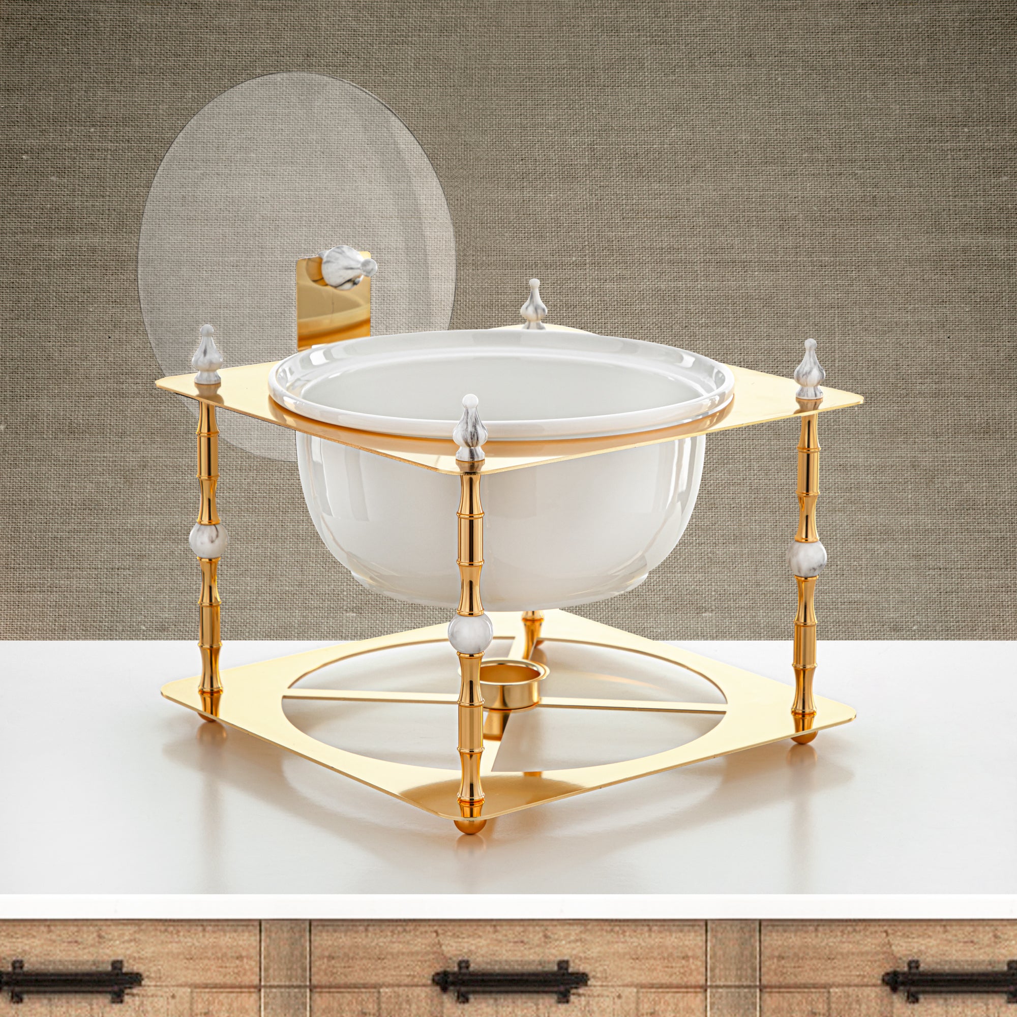 المارجان 4000 مل سخان طعام ذهبي - HM4103-G