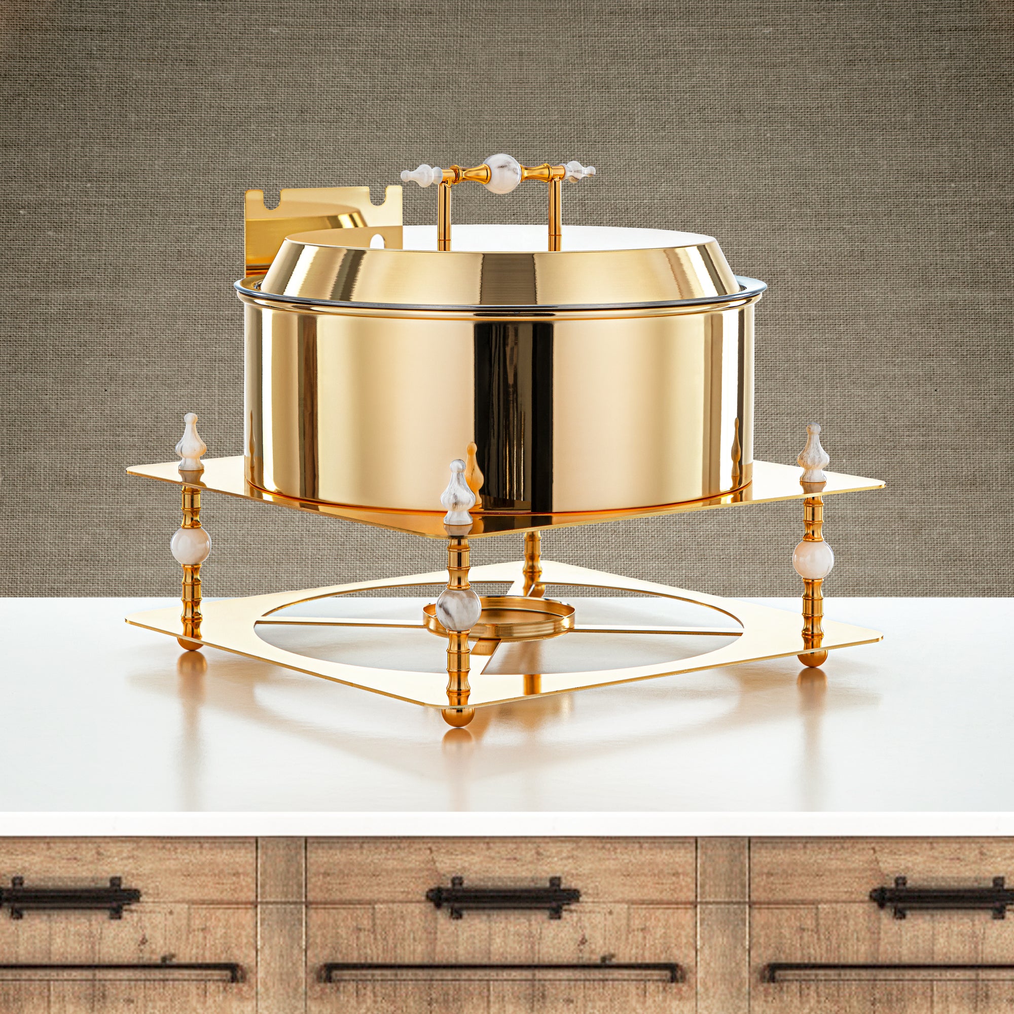 المرجان 4000 مل سخان طعام ذهبي - HM4104-G