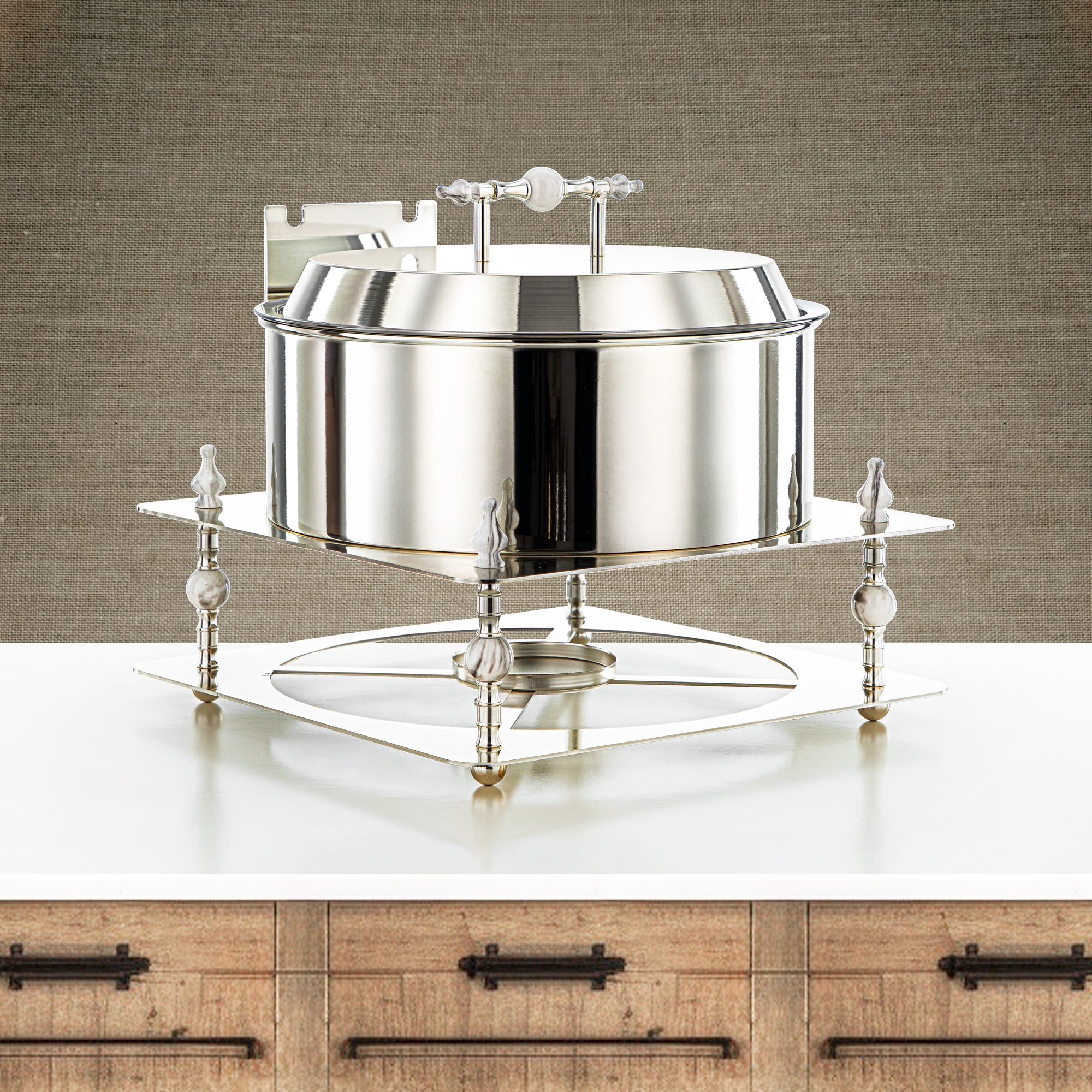 المرجان 4000 مل سخان طعام فضي - HM4104-S