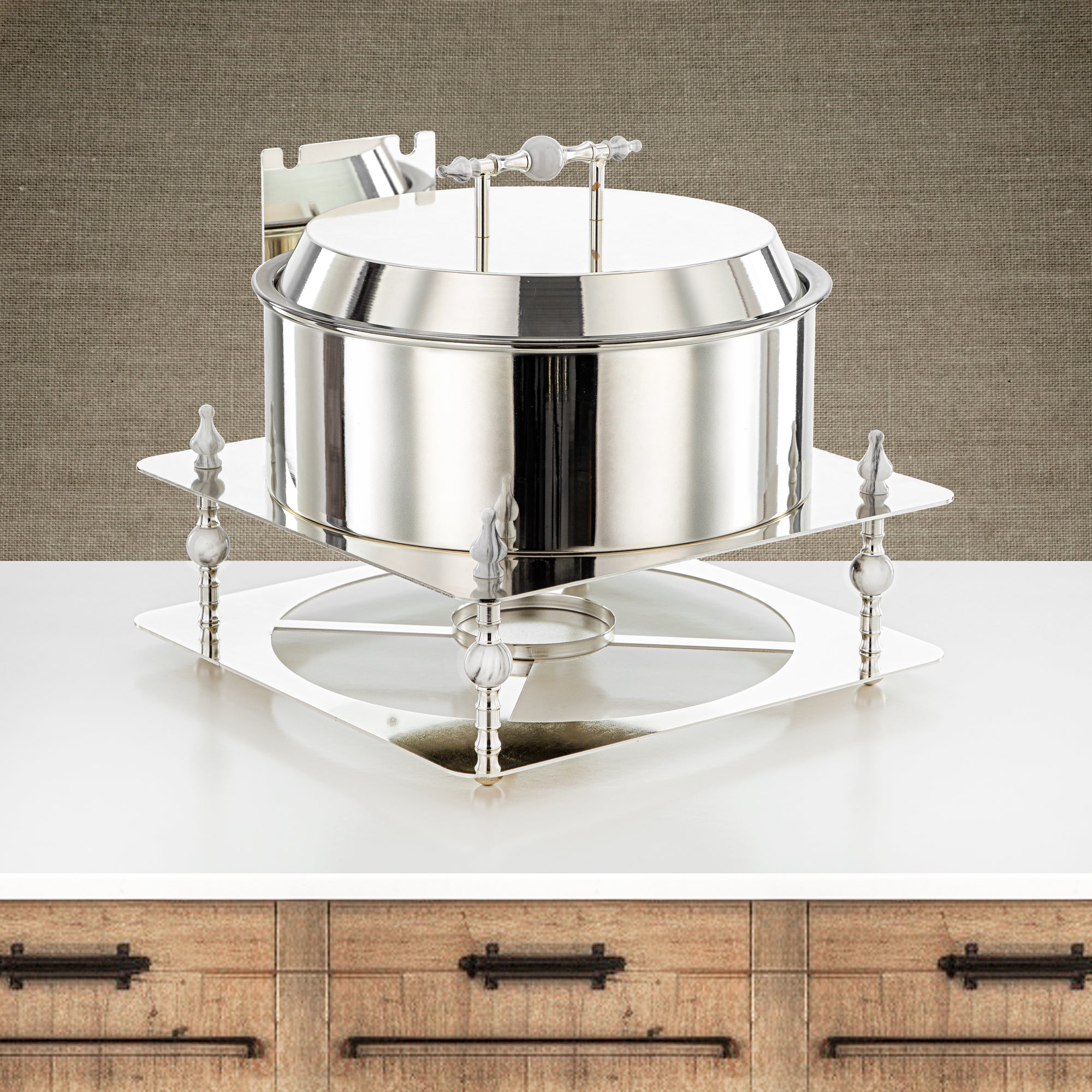 Almarjan 4000 ML Food Warmer Silver - HM4104-S