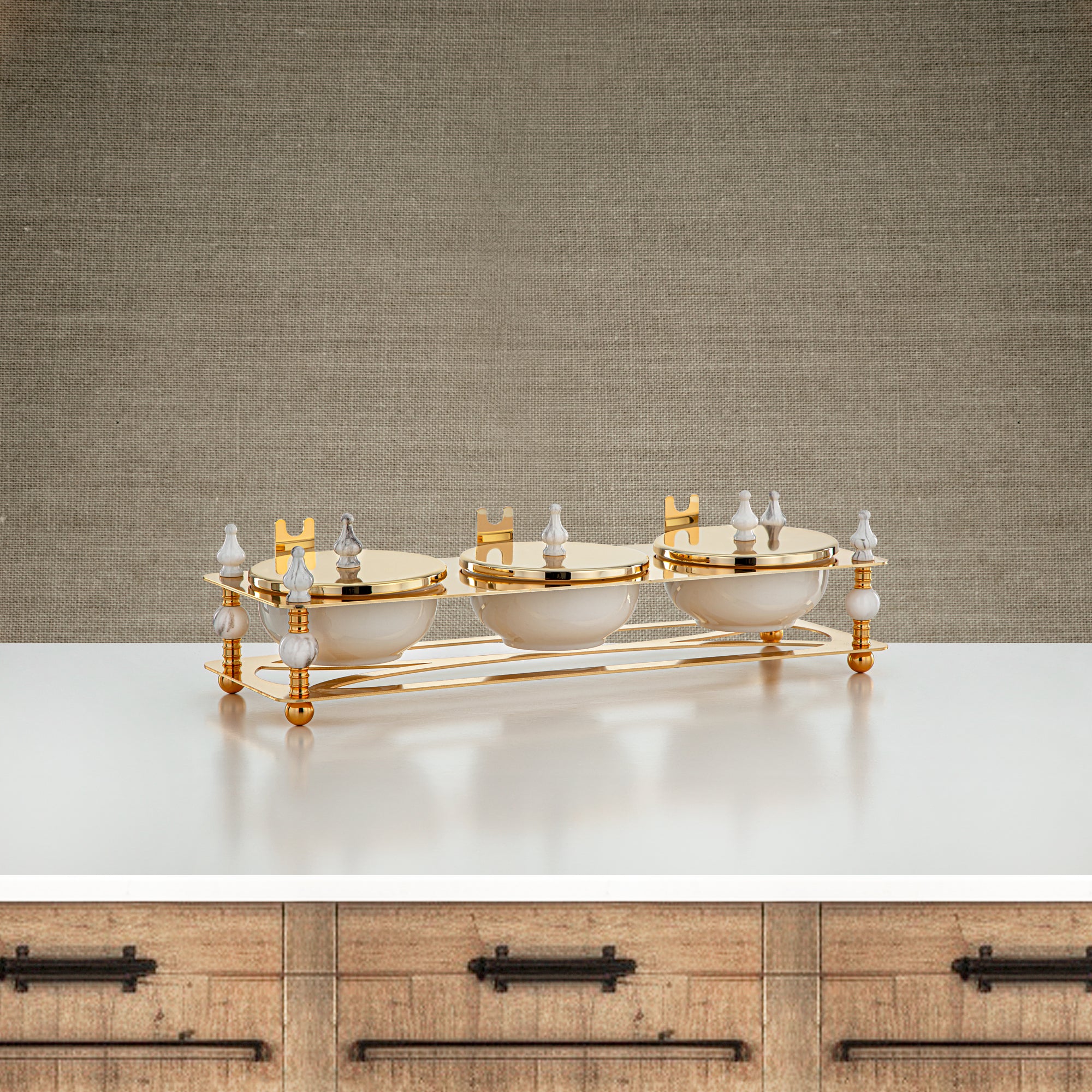 Almarjan 3 Part Candy Set Gold - HM4105-G