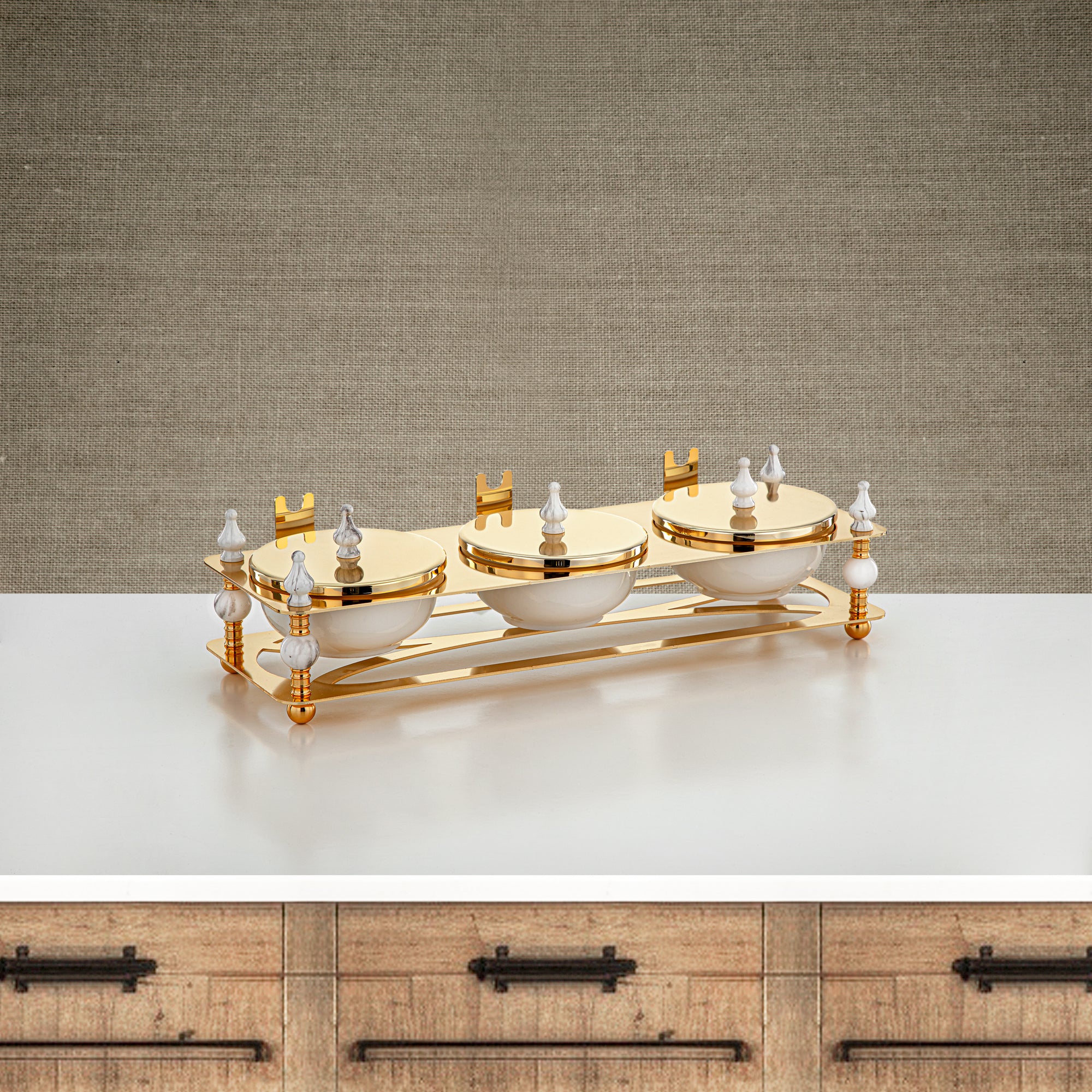 Almarjan 3 Part Candy Set Gold - HM4105-G