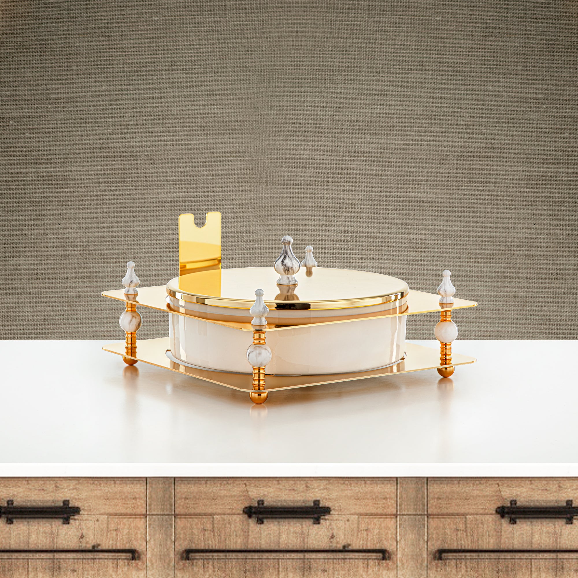 Almarjan 25 CM Candy Box Gold - HM4107-G