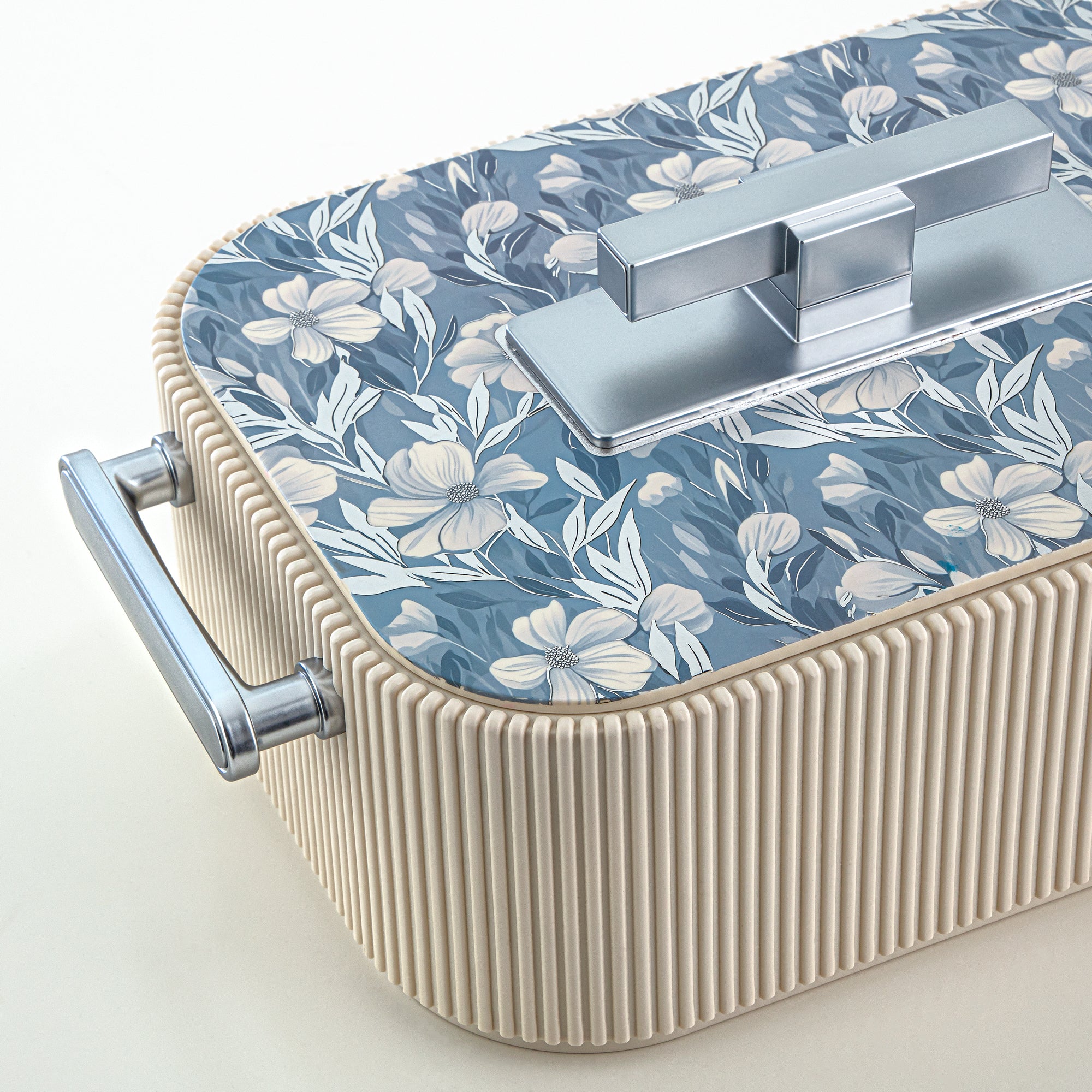 حرارات المرجان ABS، 4000 مل، بيج مزهر وفضي مطفي (HP06-400SP-AZ01S) - تقديم أنيق