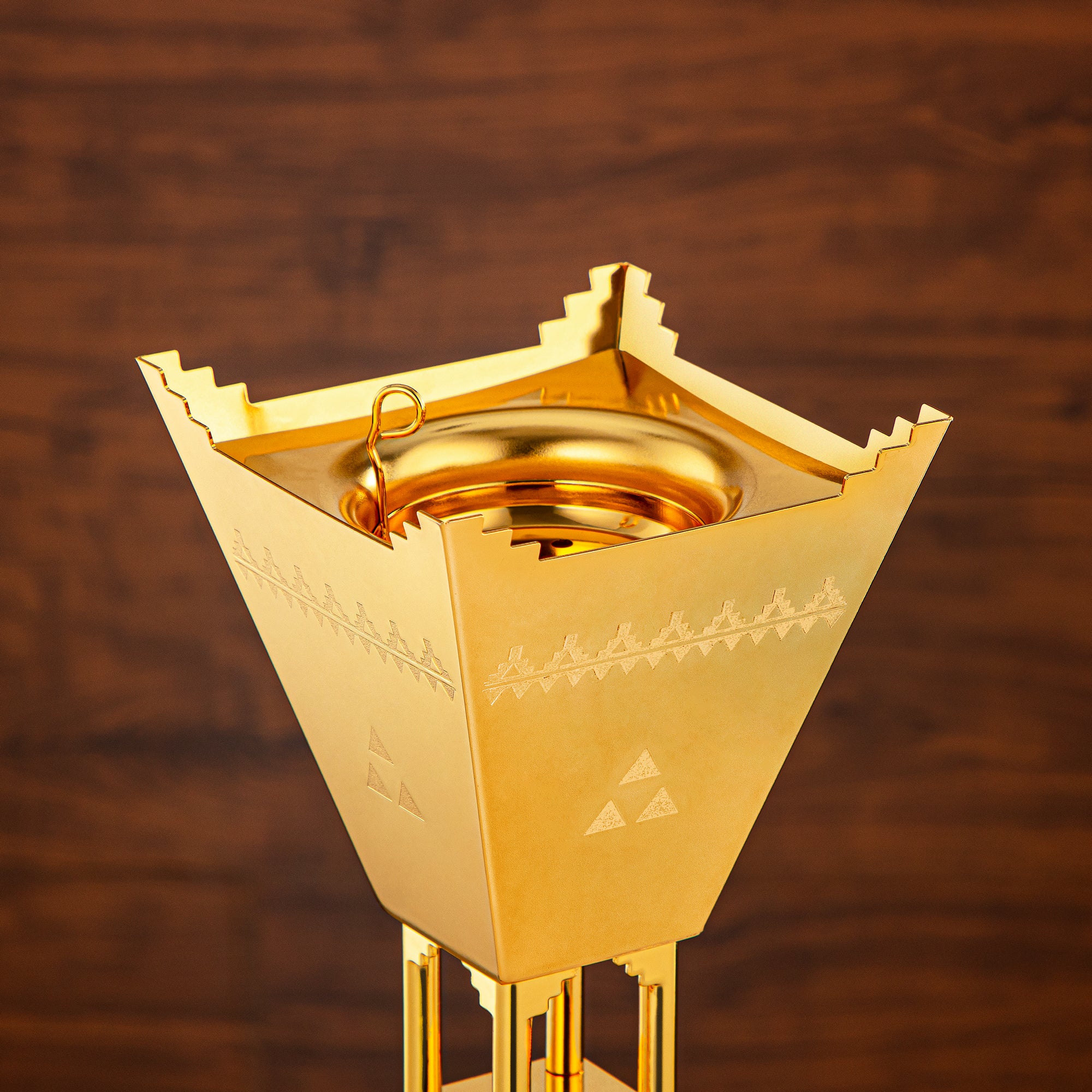 مبخرة المرجان 13 سم ذهبية - HT2411014