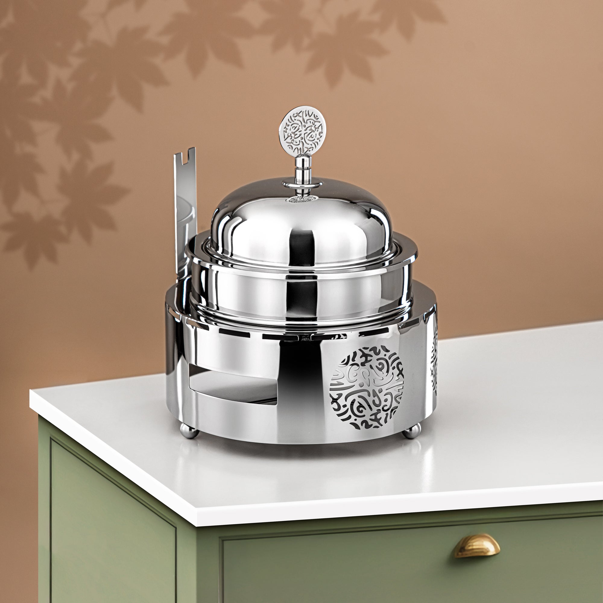 طبق شافينغ ألمرجان ستانلس ستيل 1.25 لتر فضي (MD-3016) - أدوات تقديم أنيقة