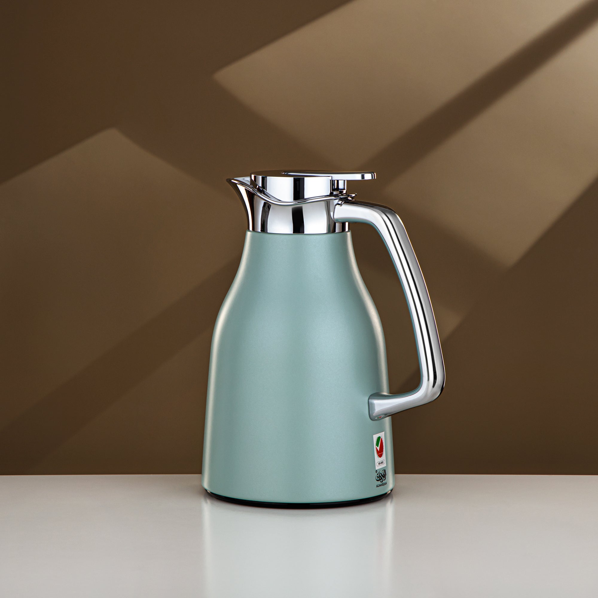 المرجان طقم ترامس مطفي أخضر وفضي 0.7L + 1L (RGC-0700Q405YZC+1000Q405YZC) – تقديم أنيق | رمضان ولمّات