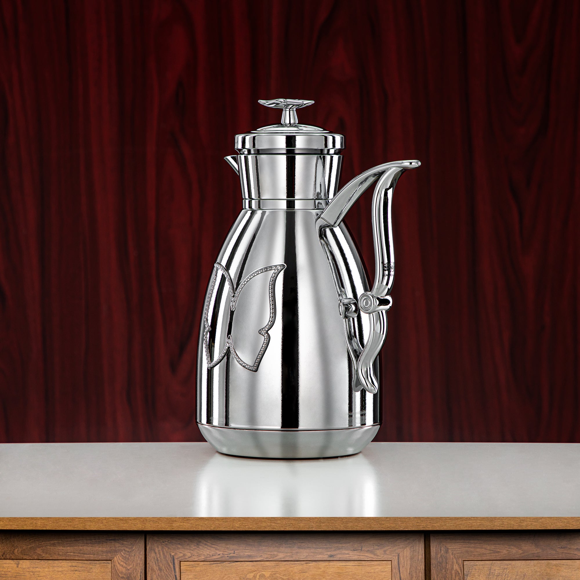 طقم ترامس المرجان زر ضغط بلاستيك 0.7 لتر + 1 لتر فضي (SM-2C142-070/100 ALL C) - زجاجة شاي وقهوة