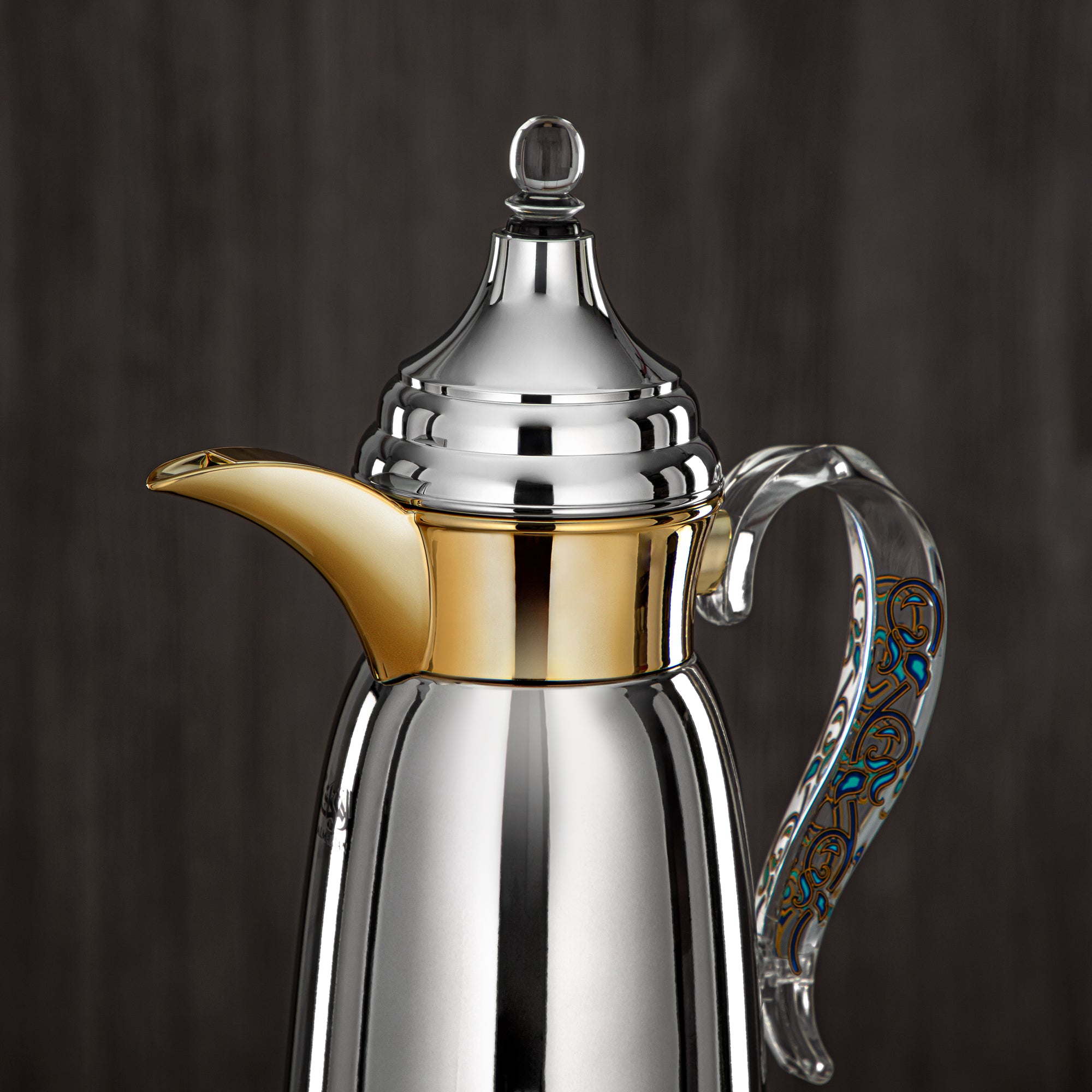 المرجان 600 مل جدار مزدوج من ستانلس ستيل فضي وذهبي - SM-2E02-060 C/G/BLU