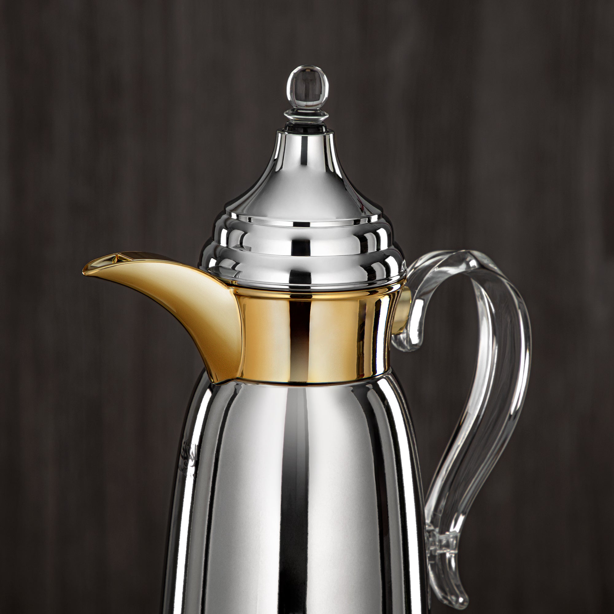 المرجان 600 مل جدار مزدوج من ستانلس ستيل فضي وذهبي - SM-2E02-060 C/G