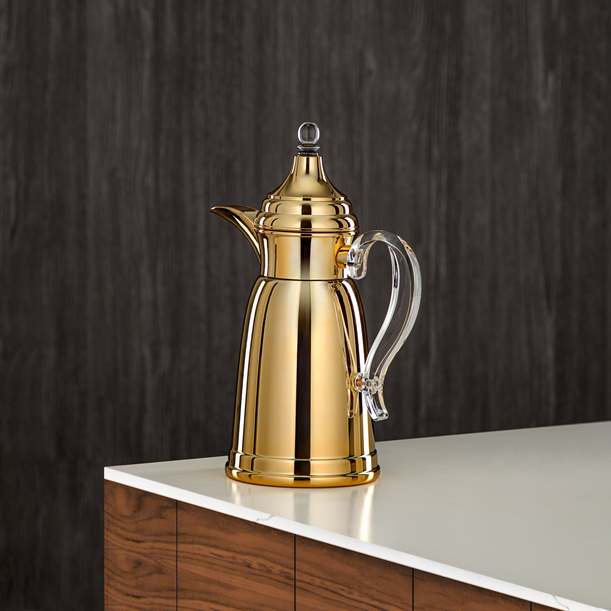 Almarjan 600 ML Stainless Steel Double Wall Flask Gold - SM-2E02-060 G