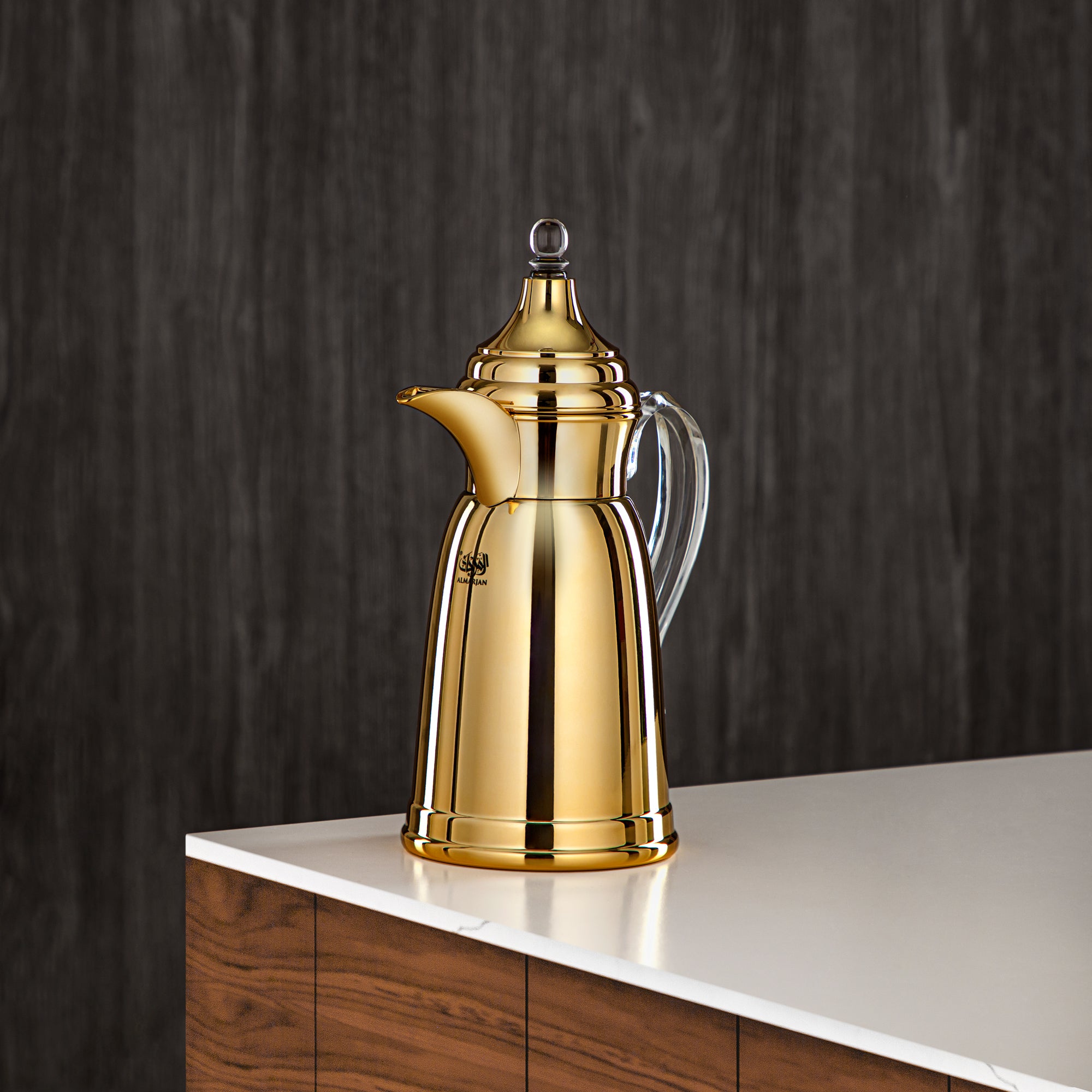 المرجان 600 مل جدار مزدوج من ستانلس ستيل ذهبية - SM-2E02-060 G