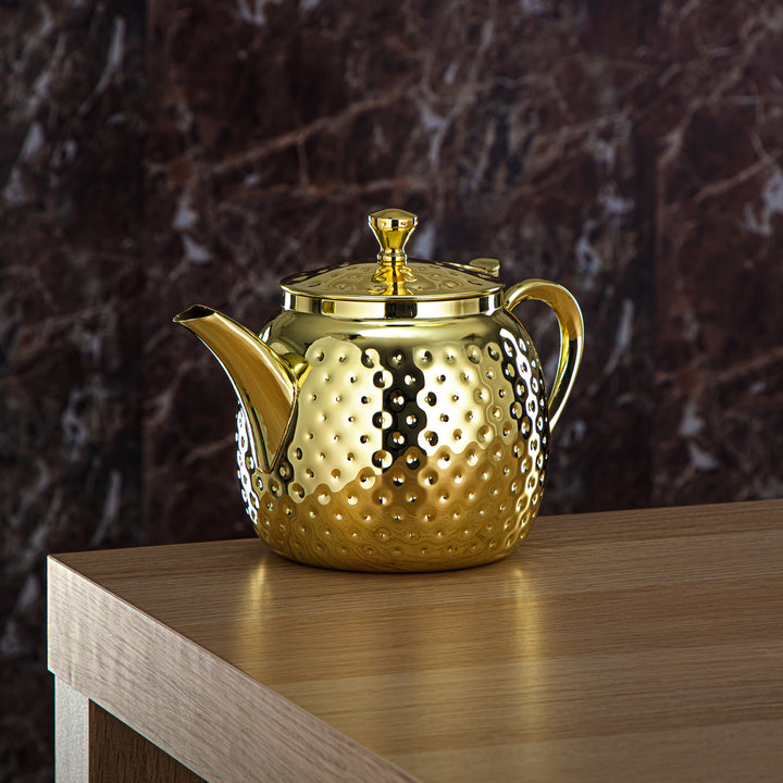 Almarjan 1.2 Liter Stainless Steel Teapot Gold - STS0010617