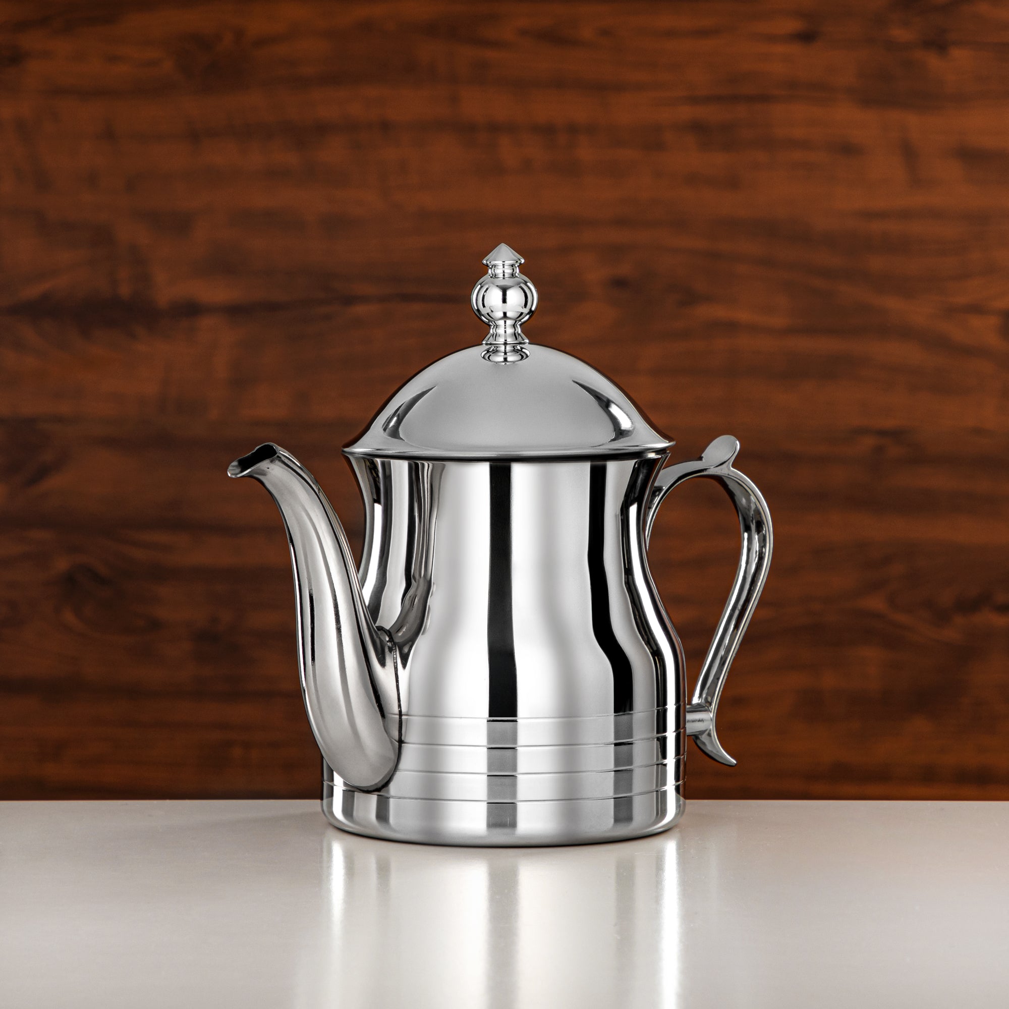 Almarjan Teapot 35oz Silver – Elegance
