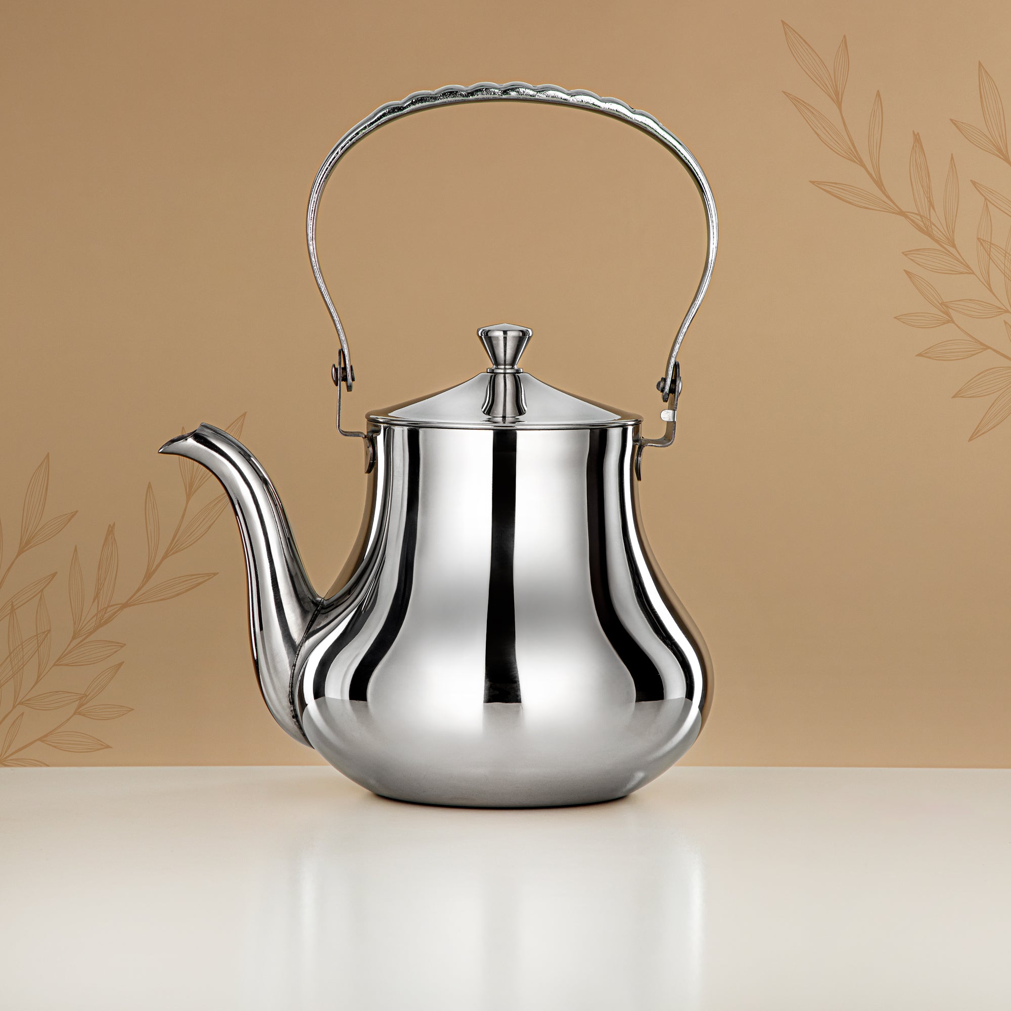 Almarjan Tea Kettle 1.5L Silver – Elegance