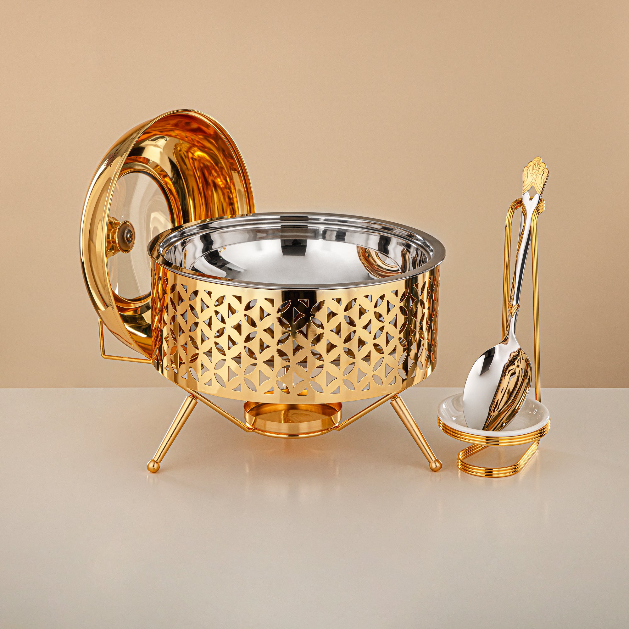 طبق شافينغ ألمرجان، ذهبي، 2000 مل (STS0013302) بوفيهات رمضان والعيد