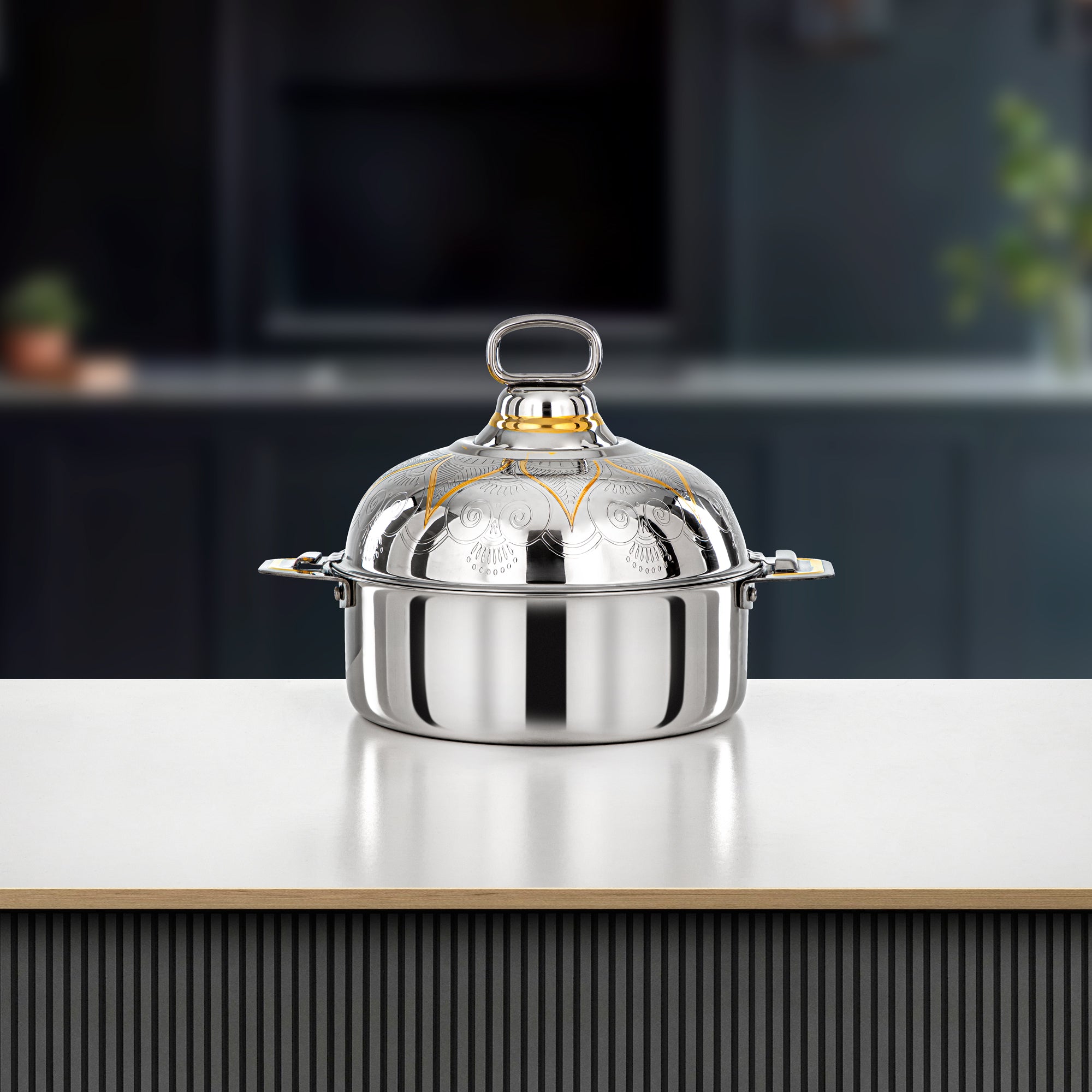 حرارات المرجان 25 سم فضي وذهبي