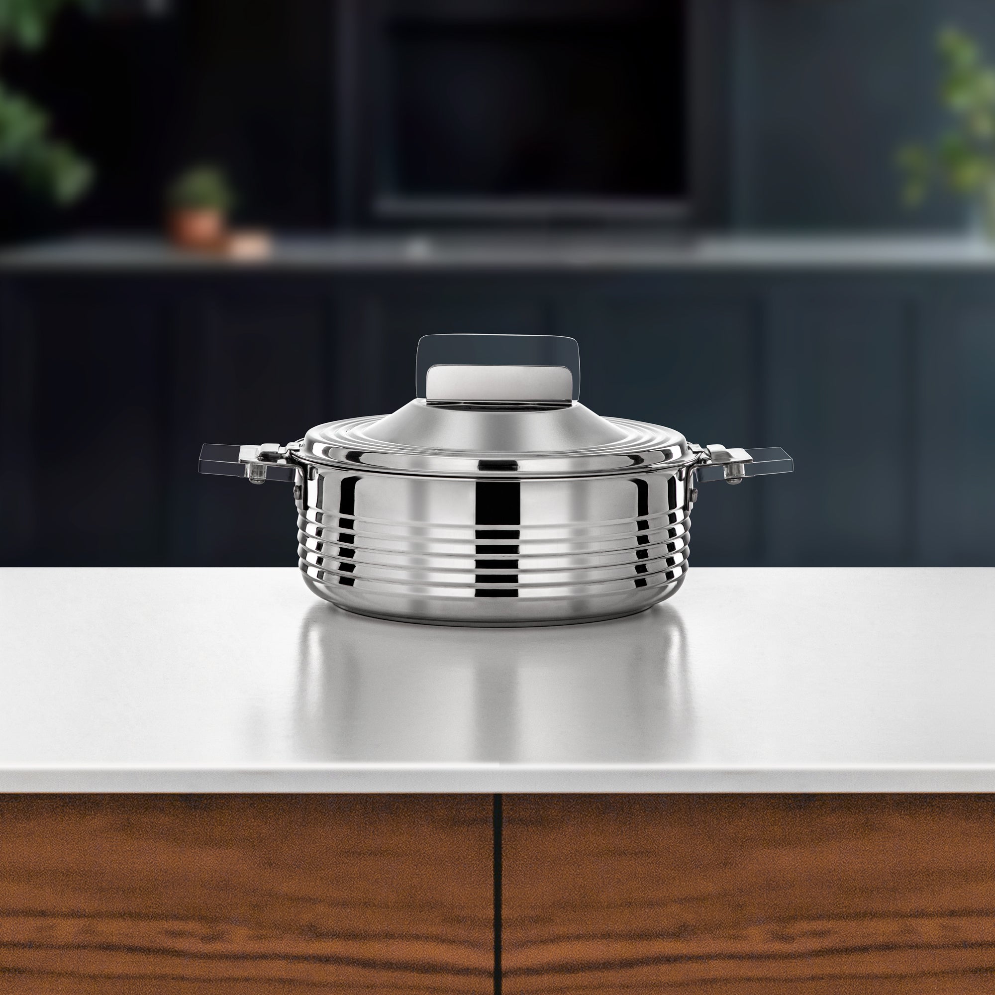 Almarjan Mahra Hot Pot 2.5 L Silver (H25P3)