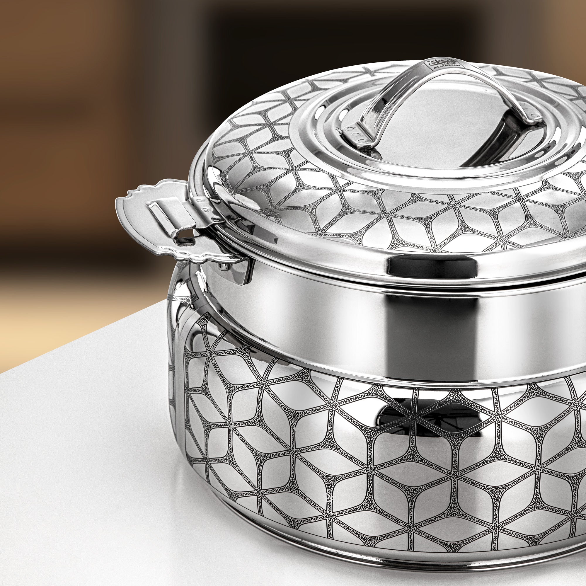 Almarjan Darin Hot Pot Set 3 Pieces Silver