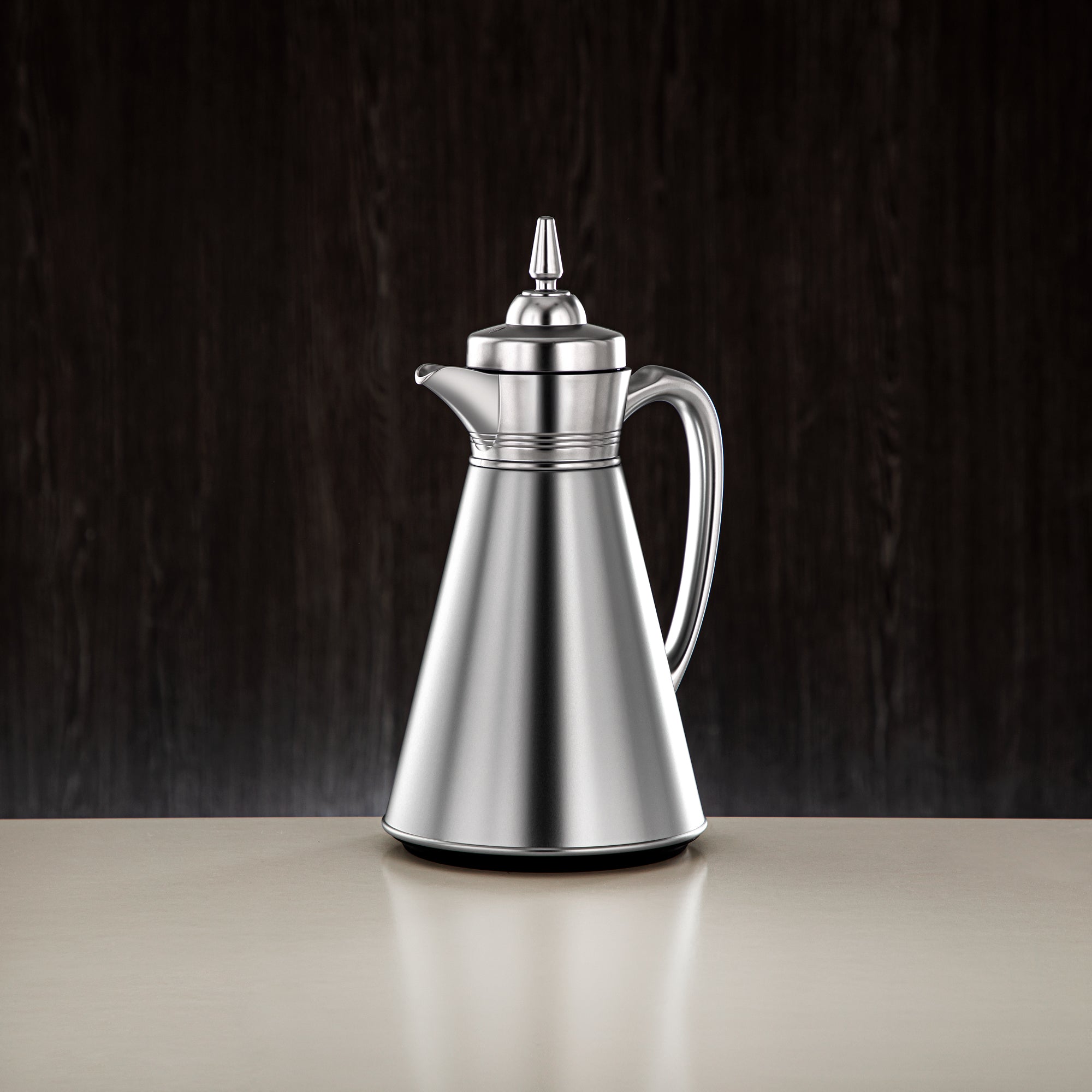 ألمرجان طقم ترامس، 0.7 لتر + 1 لتر، فضي غير لامع (UBC-A0700/B1000 E23) - أدوات تقديم رمضان