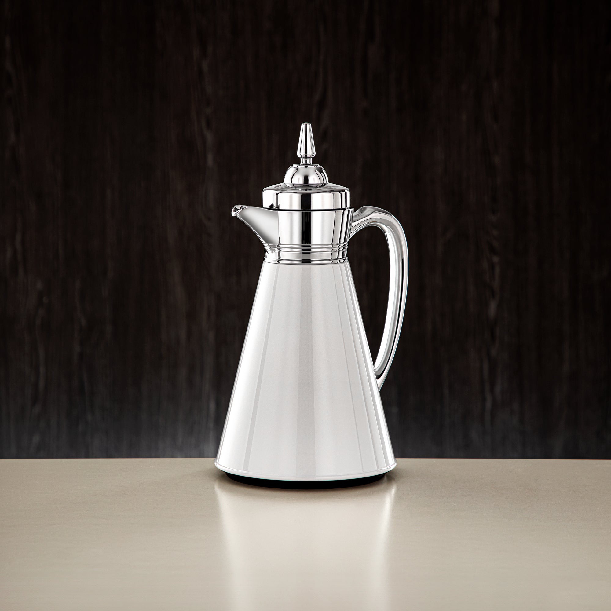 ألمرجان طقم ترامس، 0.7 لتر + 1 لتر، أبيض وفضي (UBC-A0700/B1000 Q1ZC) - أدوات تقديم رمضان