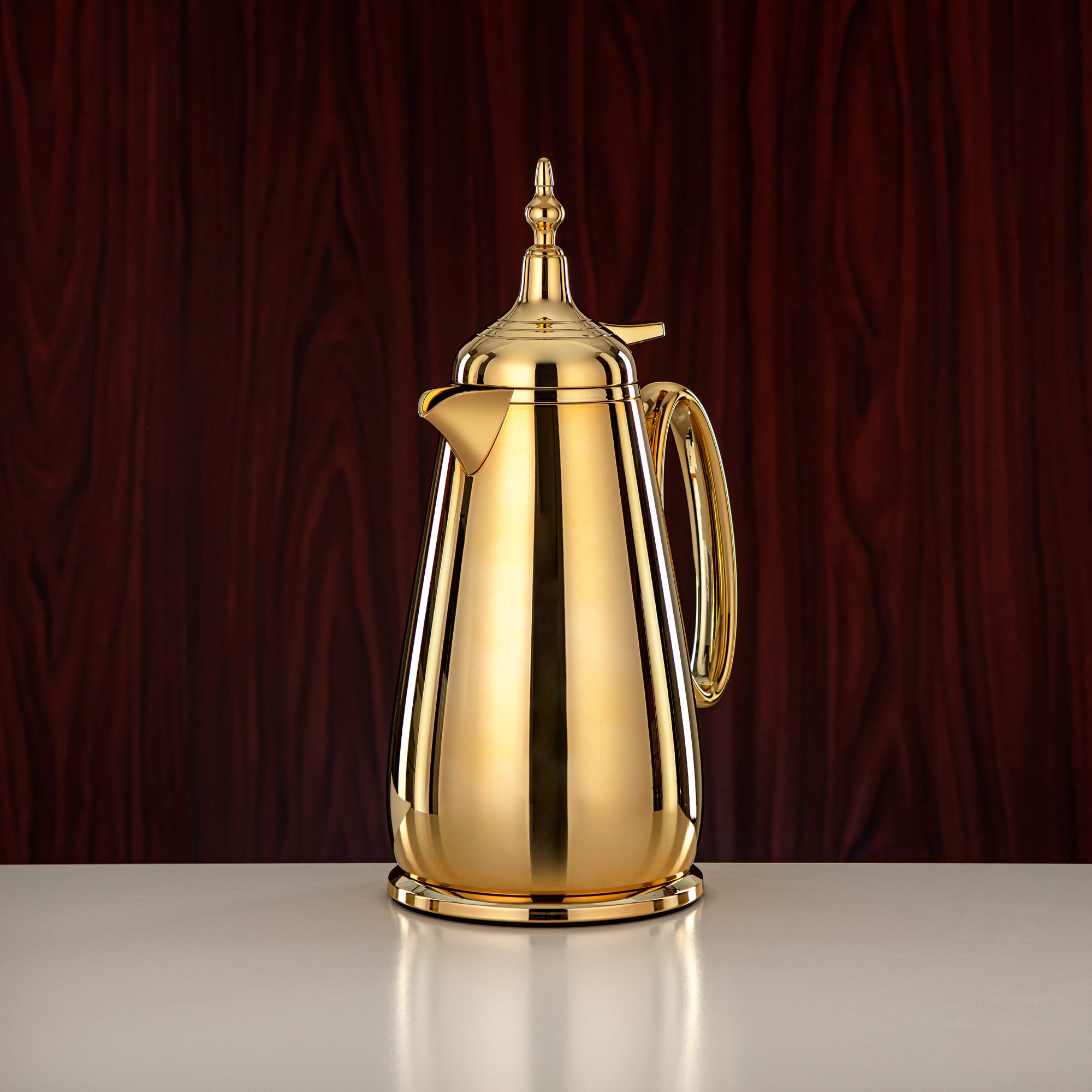 ألمرجان طقم ترامس زر ضغط ABS ذهبية 0.7 لتر + 1 لتر (UOP-A0700/B1000C95) - كلاسيكي ترمس