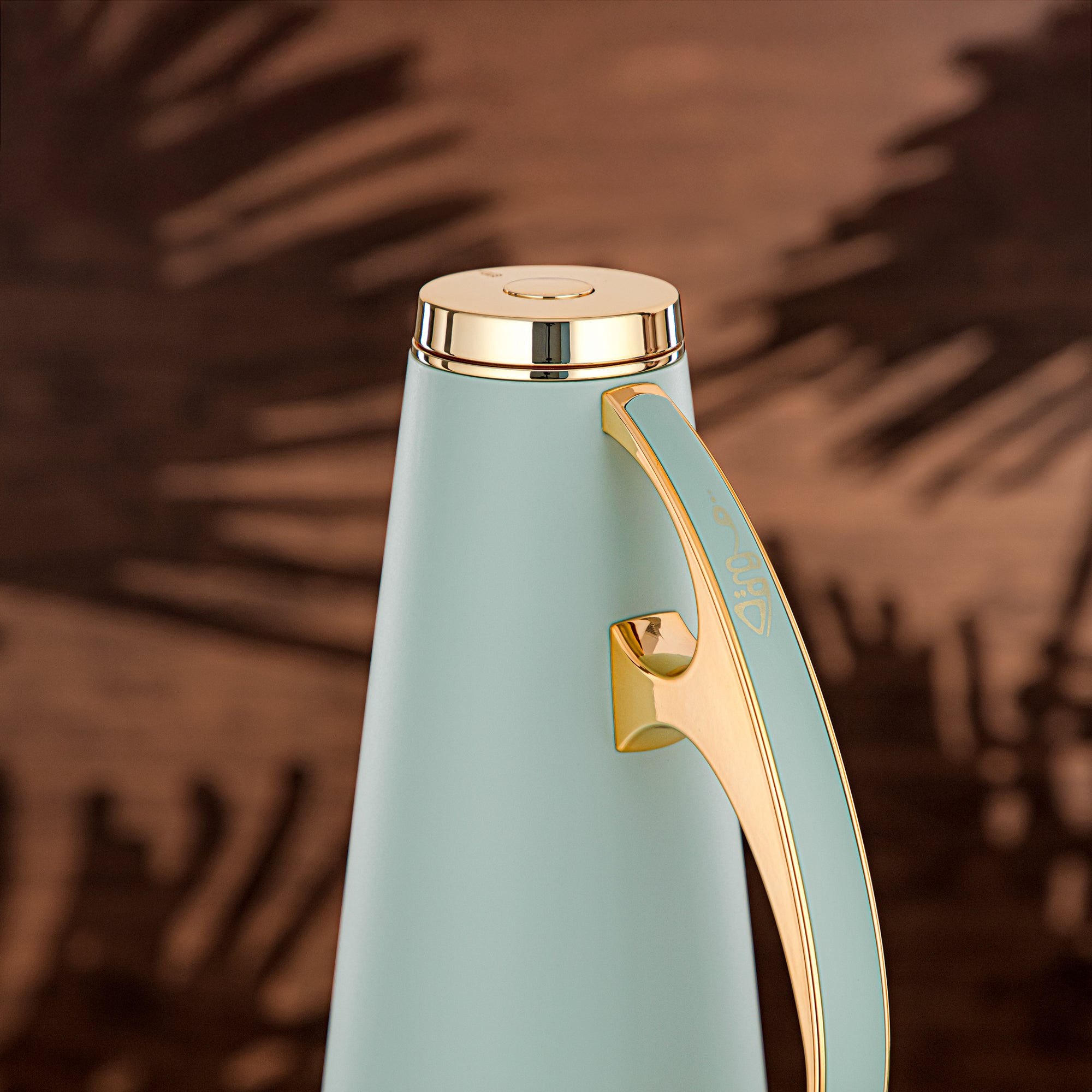 ألمرجان طقم ترامس، ABS، 1 لتر + 1 لتر، أخضر فاتح وذهبي (UPP-1000/1000 GREG) - تقديم عصري